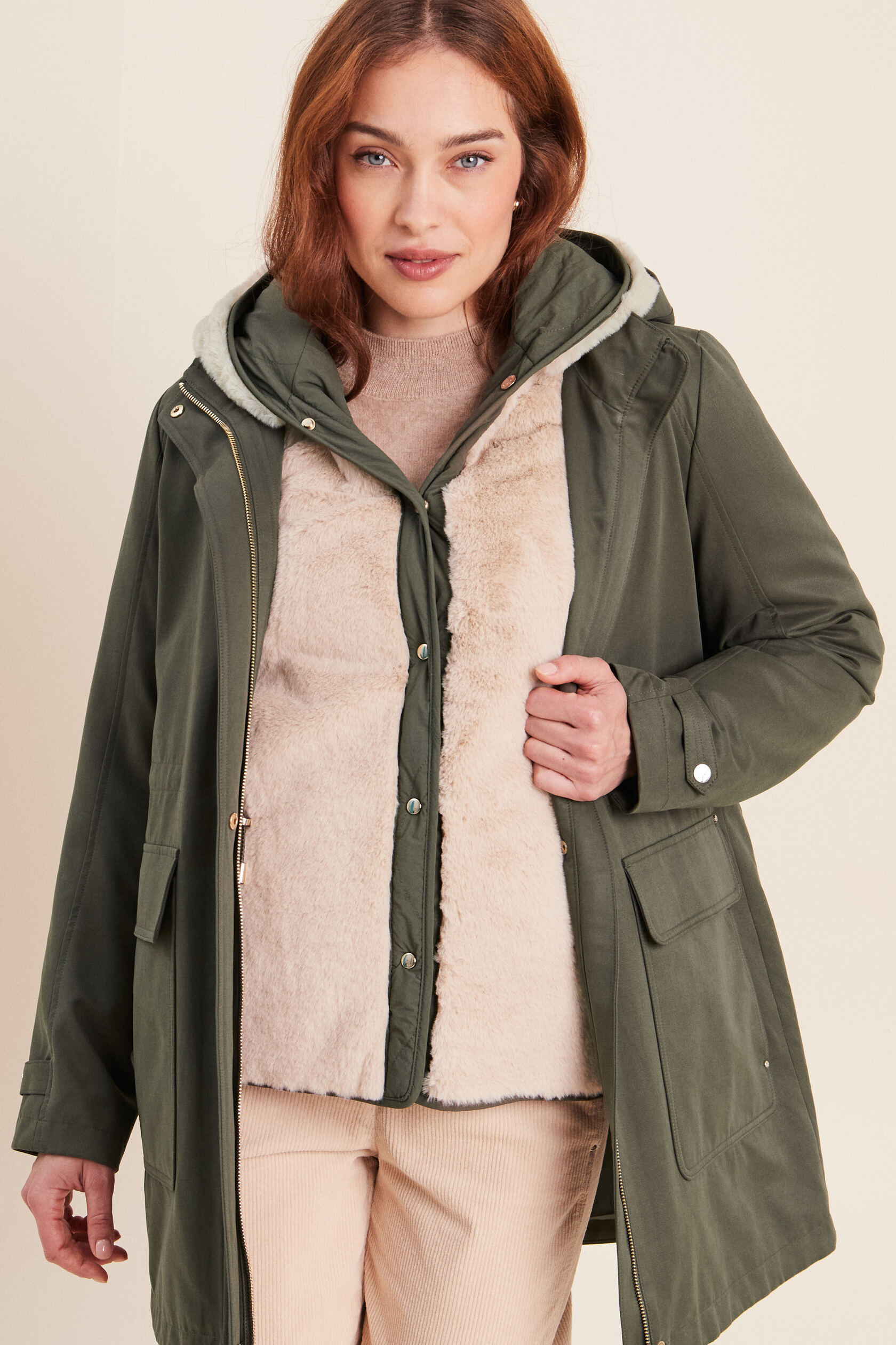 Parka cintrée 4 en 1 avec capuche, BREAL