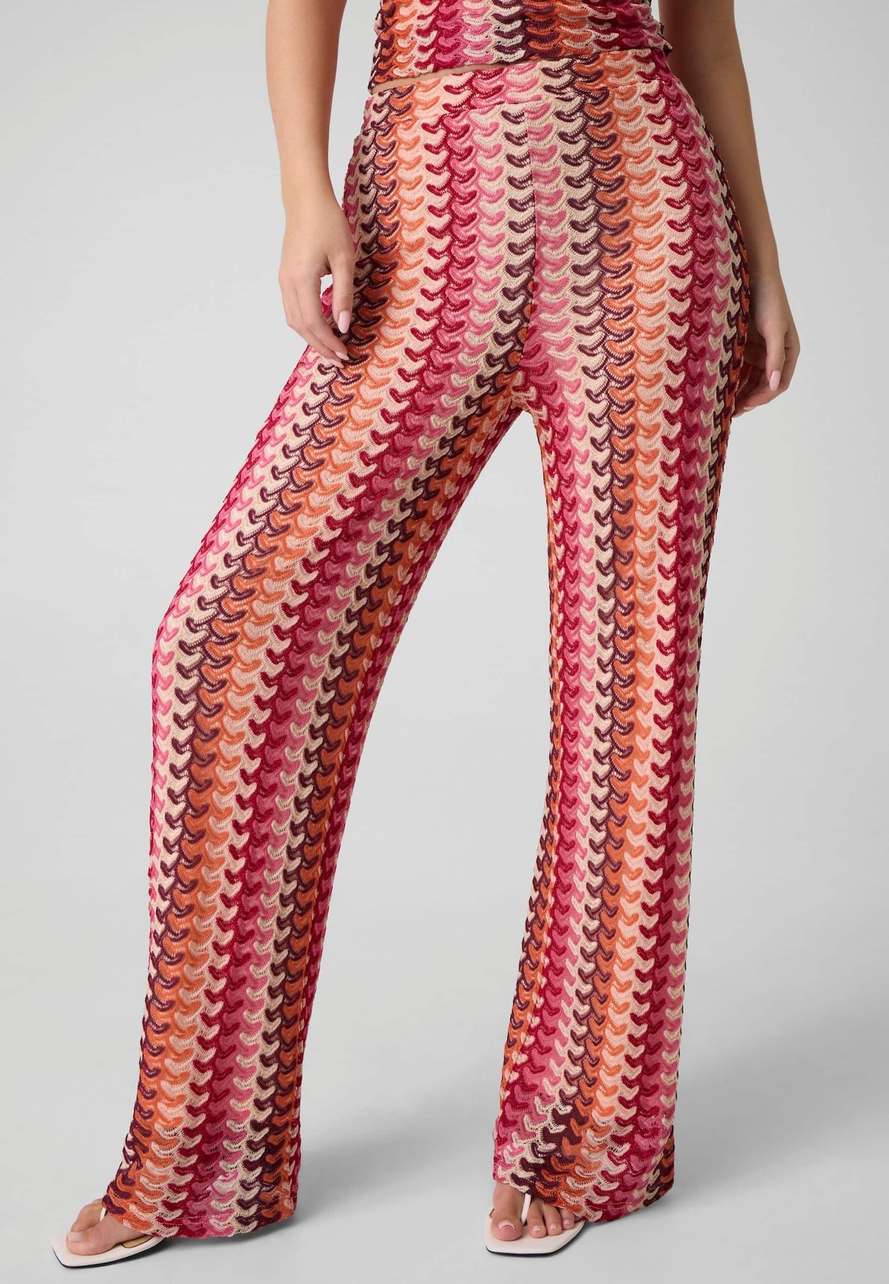 Pantalon Jambe Large Rayé, GUESS