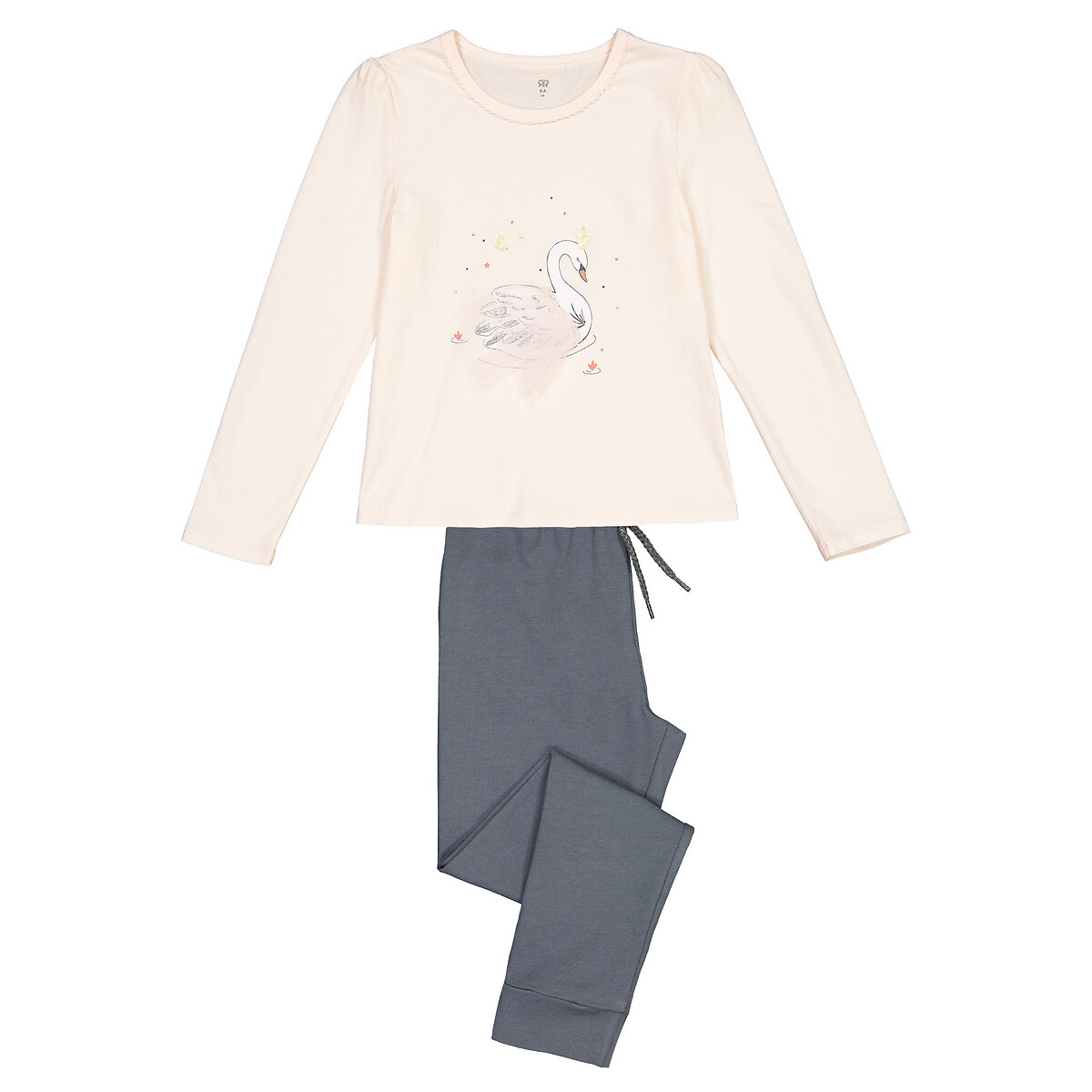 

Пижама LA REDOUTE COLLECTIONS, Розовый, С рисунком лебедь биохлопок 3-12 лет 10 лет - 138 см розовый