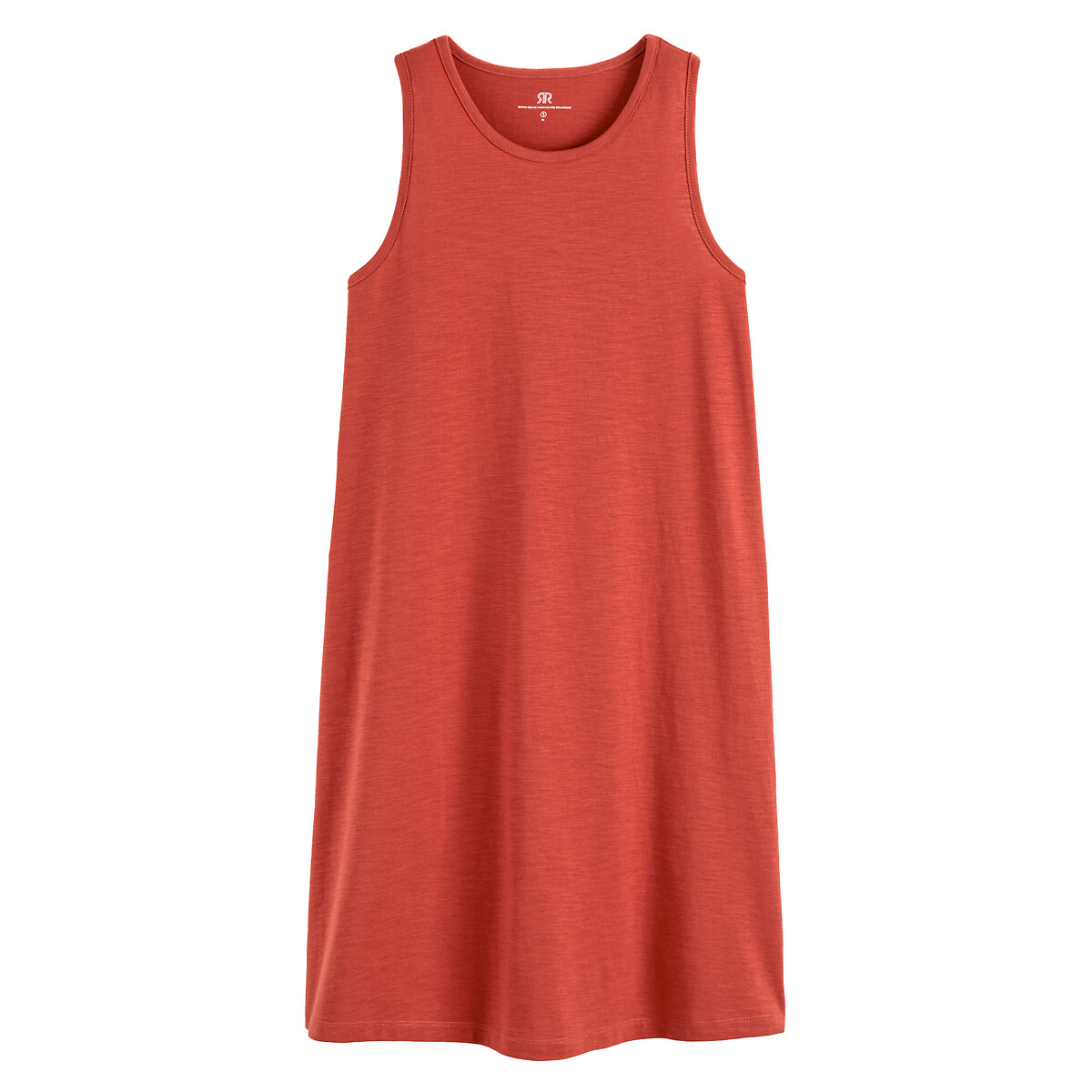 Платье Короткое без рукавов из трикотажа XL красный LaRedoute, размер XL - фото 5