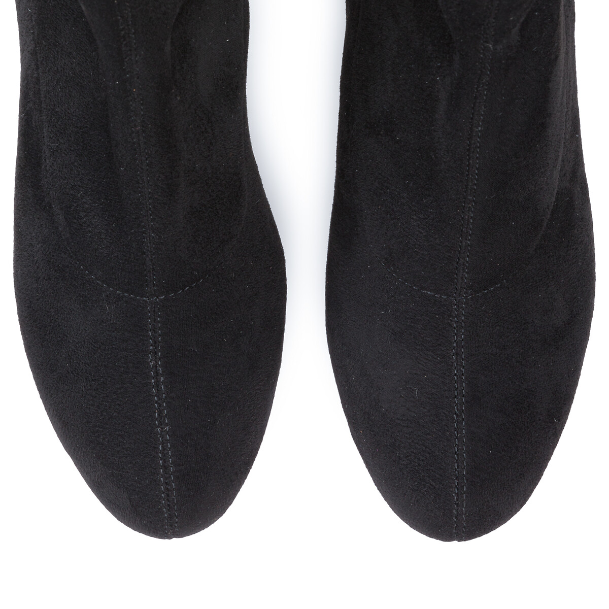 Ботинки На широком каблуке для широкой стопы размеры 38-45 42 черный LaRedoute - фото 3