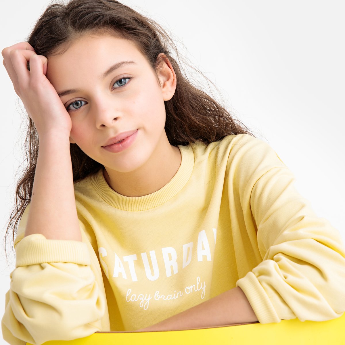 

Свитшот с надписью спереди 10-18 лет, Желтый
