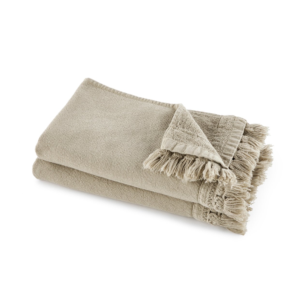 

Полотенца La Redoute, Каштановый, Для гостей из хлопка и льна Kiramy 30 x 50 см каштановый
