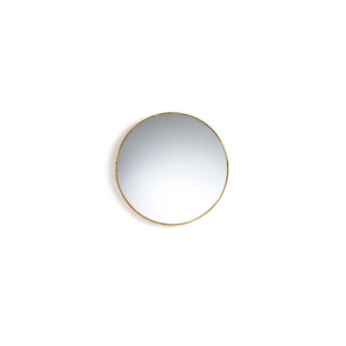 Зеркало Круглое из металла 25 см Uyova единый размер желтый