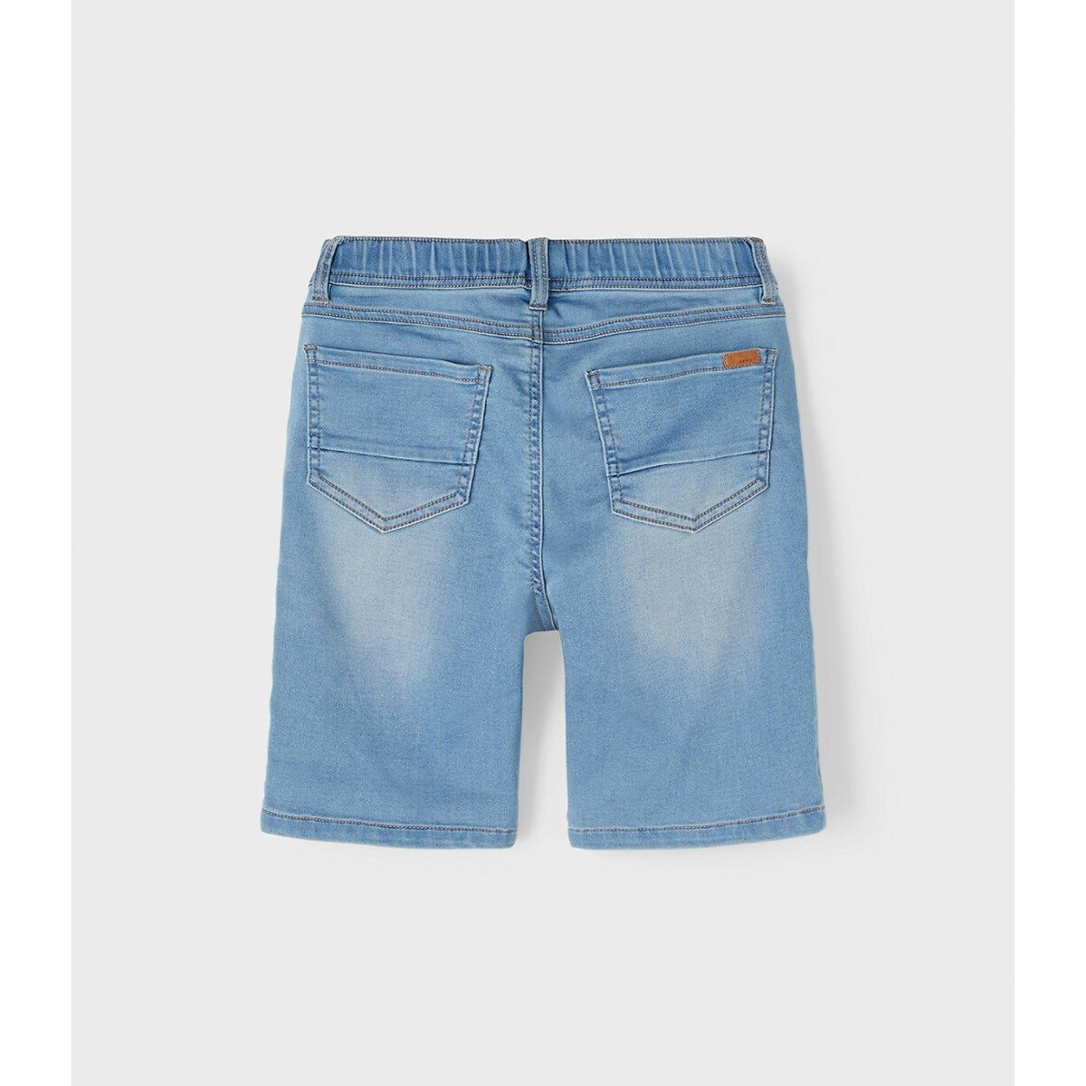 Шорты из джинсовой ткани в стиле джоггеров  9 синий LaRedoute, размер 9 - фото 4