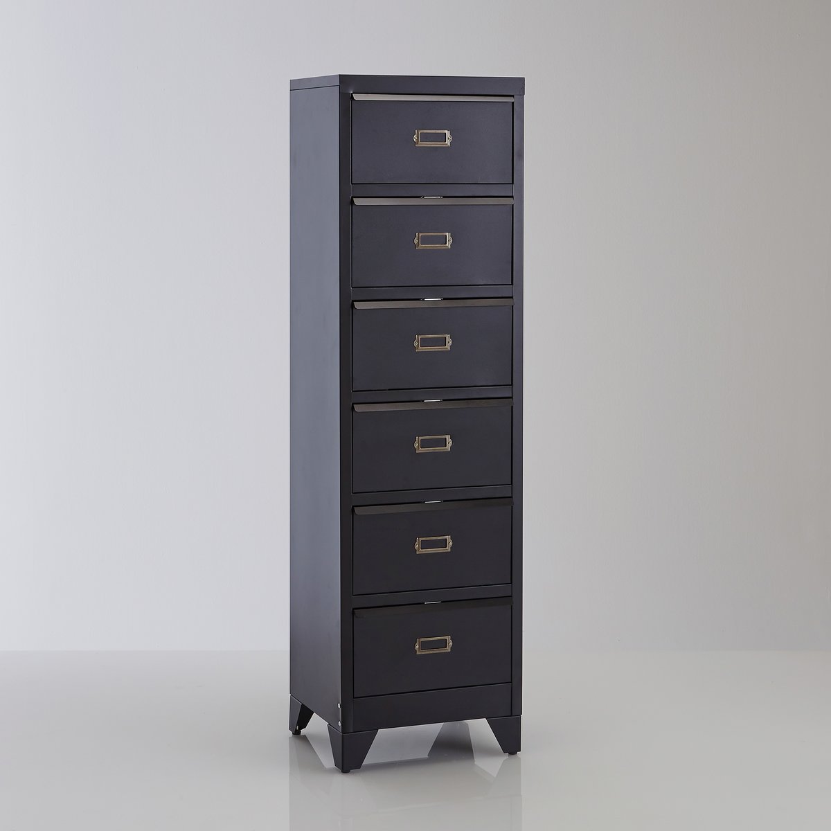 Image of Hiba Metal Storage Unit with 6 Shutter Drawers