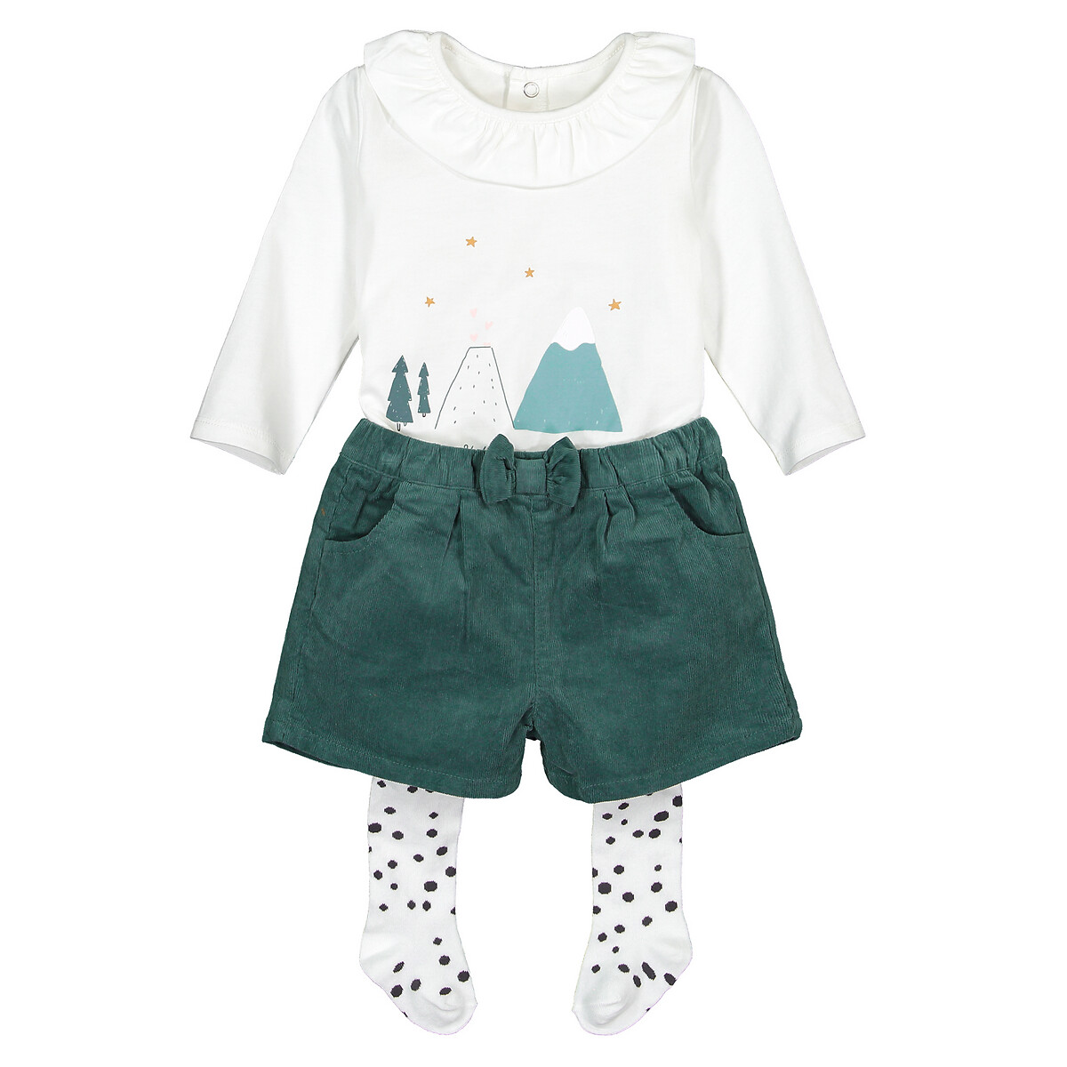 

Комплект из 3 вещей 3 LaRedoute, Зеленый, Мес-4 лет 4 года - 102 см зеленый