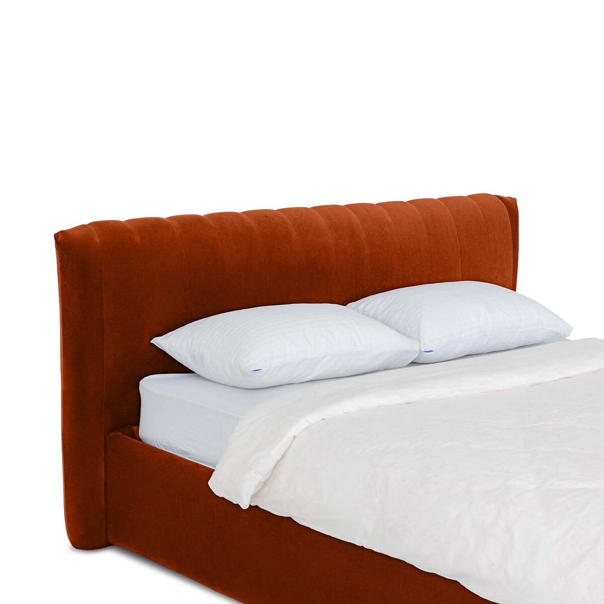 Кровать Queen Anastasia Lux 160 x 200 см оранжевый LaRedoute, размер 160 x 200 см - фото 4