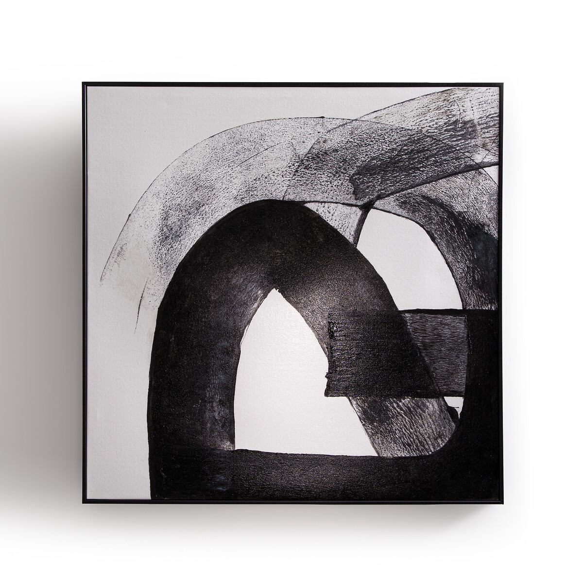 Комплект из 2 полотен ручной Работы Abstrato единый размер черный