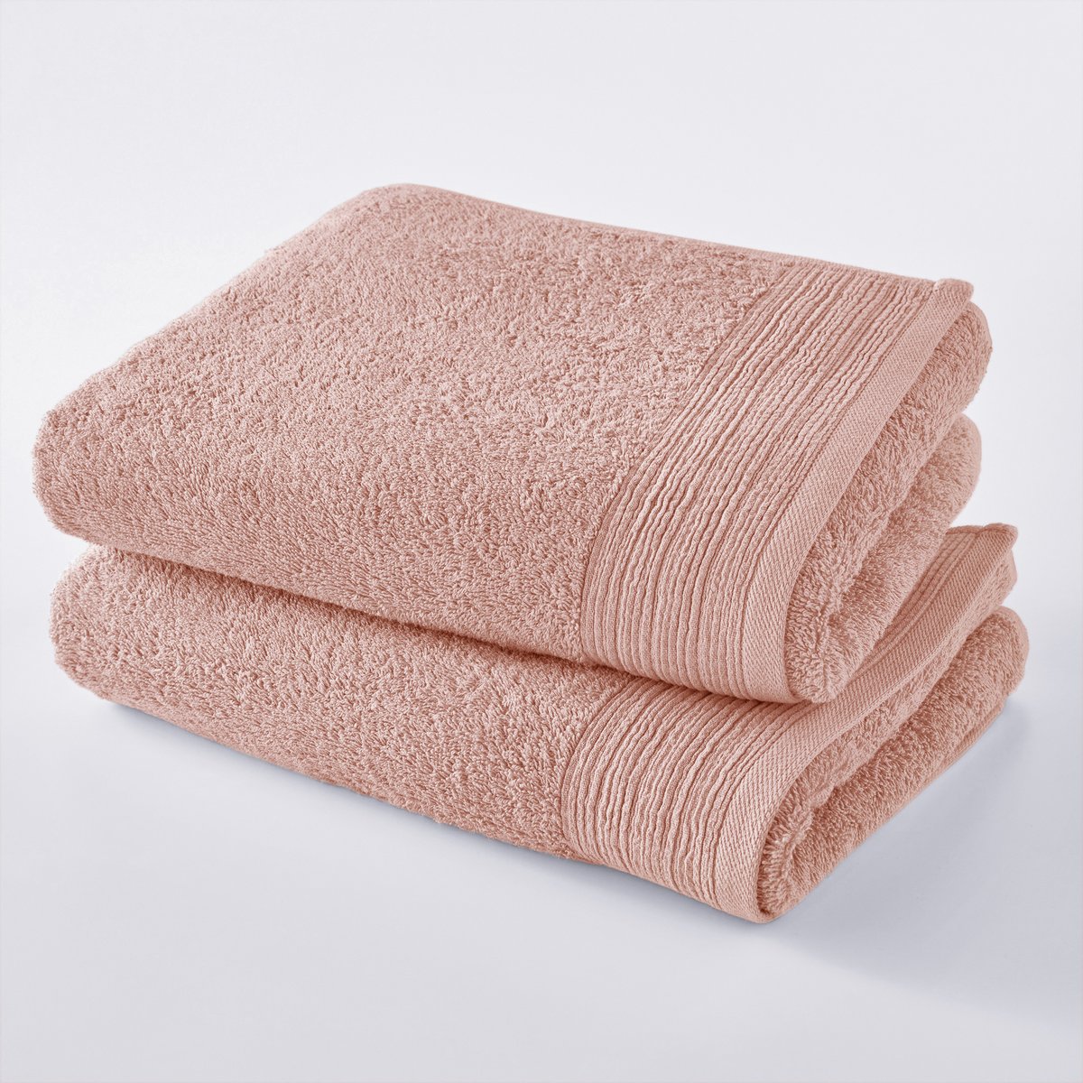 

Комплект из махровых банных La Redoute, Розовый, Полотенец из биохлопка 50 x 100 см розовый