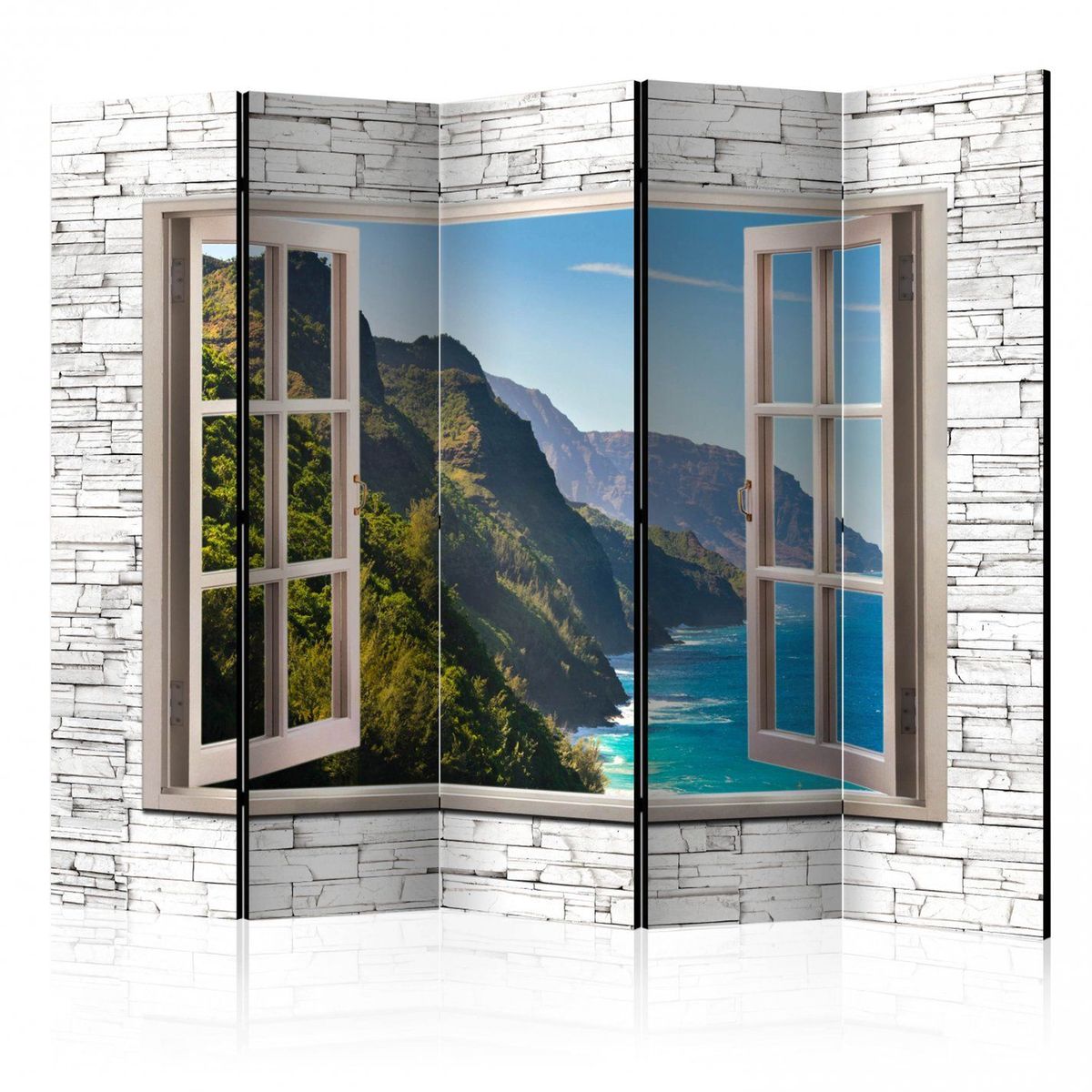Paravent 5 volets Seaside Hills II