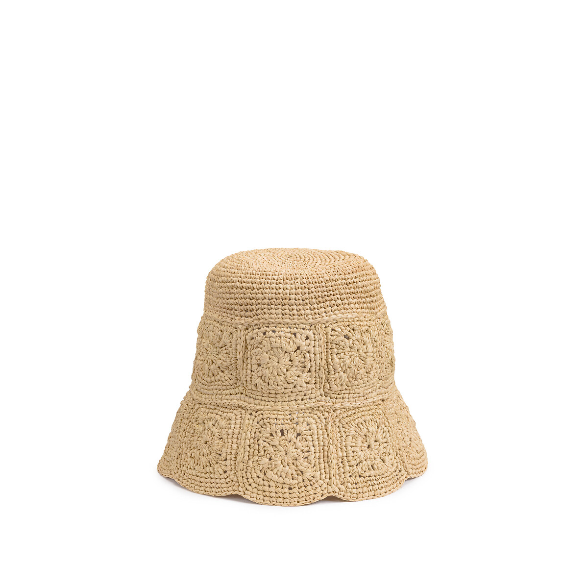 Шляпа-колокол LA REDOUTE COLLECTIONS Из рафии UNI бежевый, размер UNI