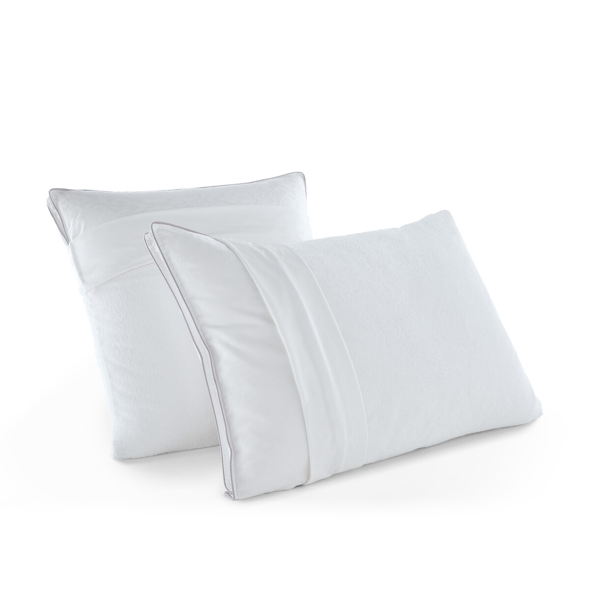 Чехол Нижний на подушку из махровой непромокаемой ткани 60 x 60 см белый
