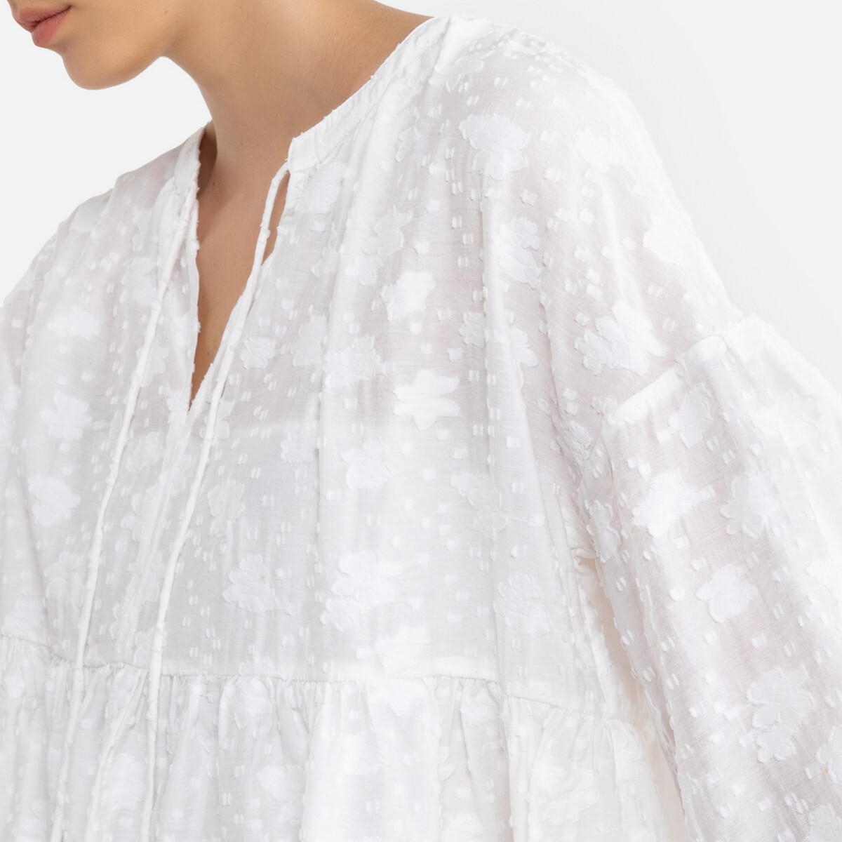 

Платье LaRedoute, Белый, Объемное с длинными рукавами ROYA XS/S белый