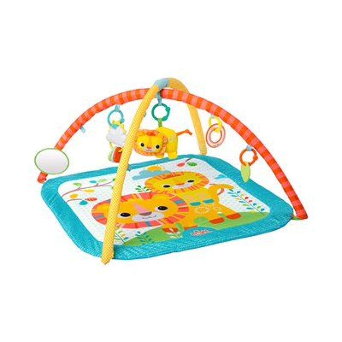 BRIGHT STARTS Arceau de jeu avec tapis de découverte lion centre de jeu jeu d'éveil