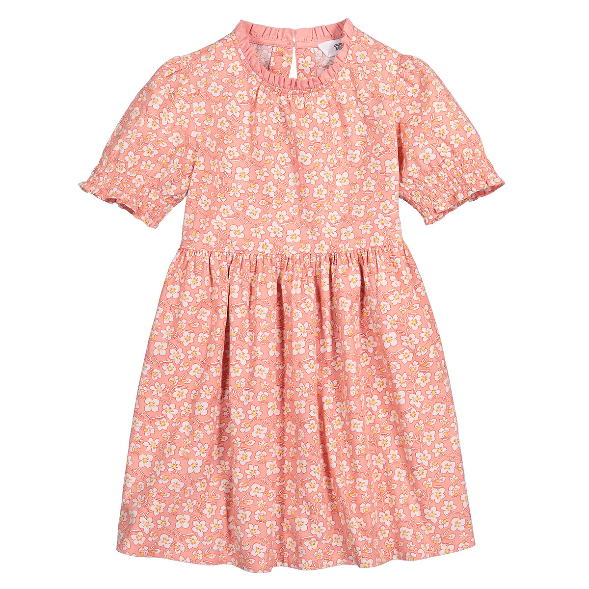 Платье С короткими рукавами и принтом цветы 12 лет -150 см розовый LaRedoute, размер 12 лет -150 см - фото 3
