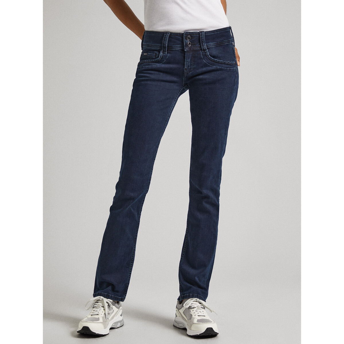 Джинсы узкие с низкой посадкой 28/30 синий узкие джинсы с низкой посадкой серый