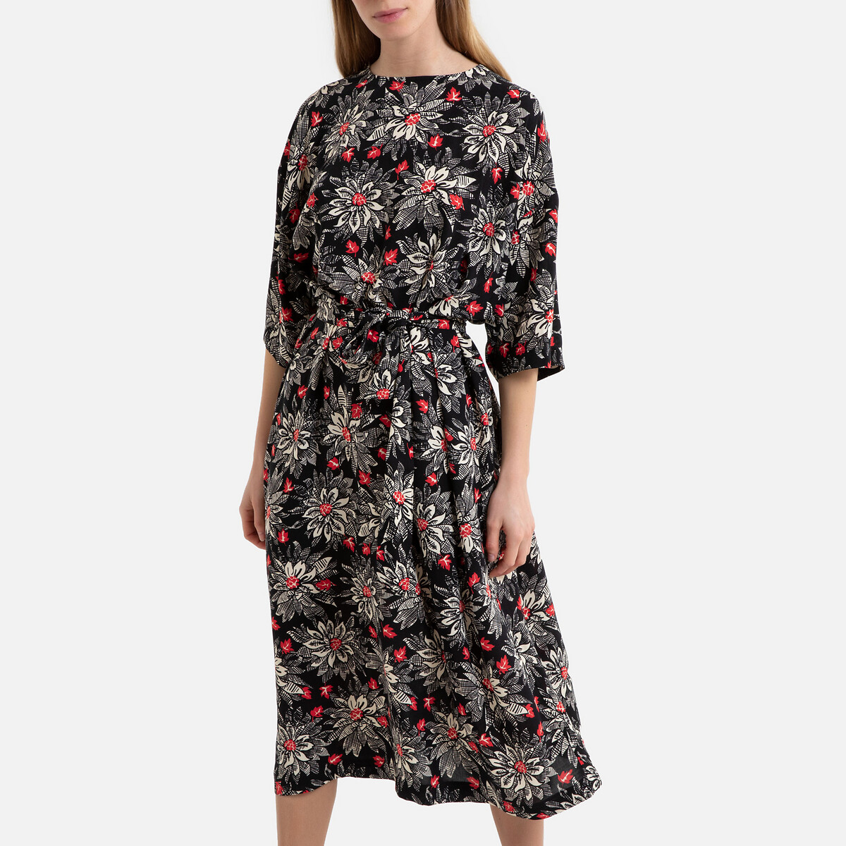 

Платье La Redoute, Каштановый, С принтом BELA XS/S каштановый