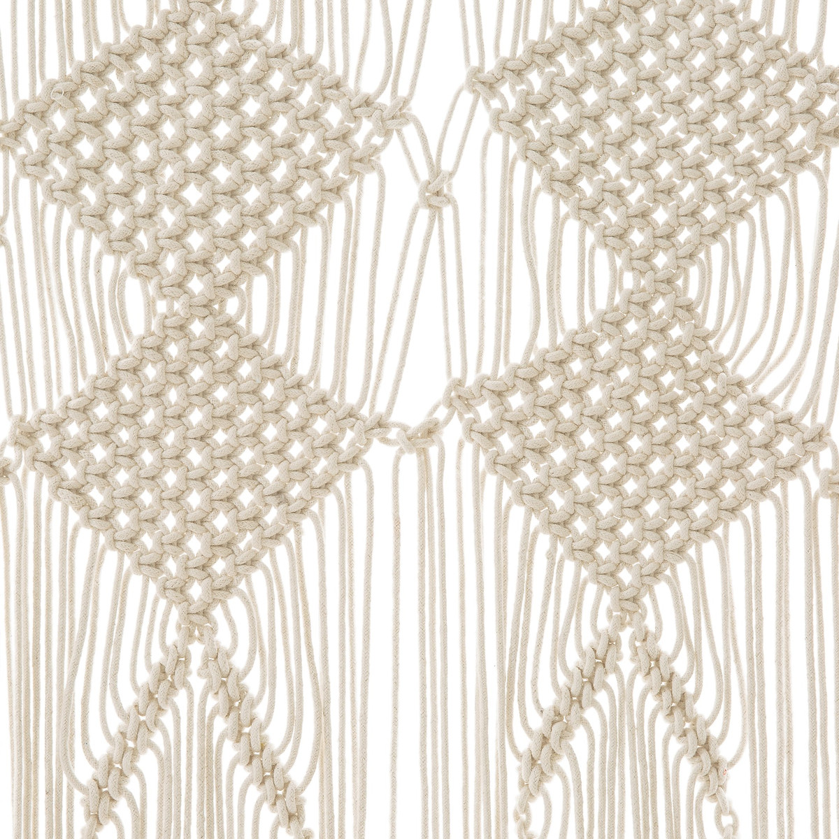 Штора La Redoute С плетением макраме  хлопок ADONI 90 x 200 см бежевый, размер 90 x 200 см - фото 2