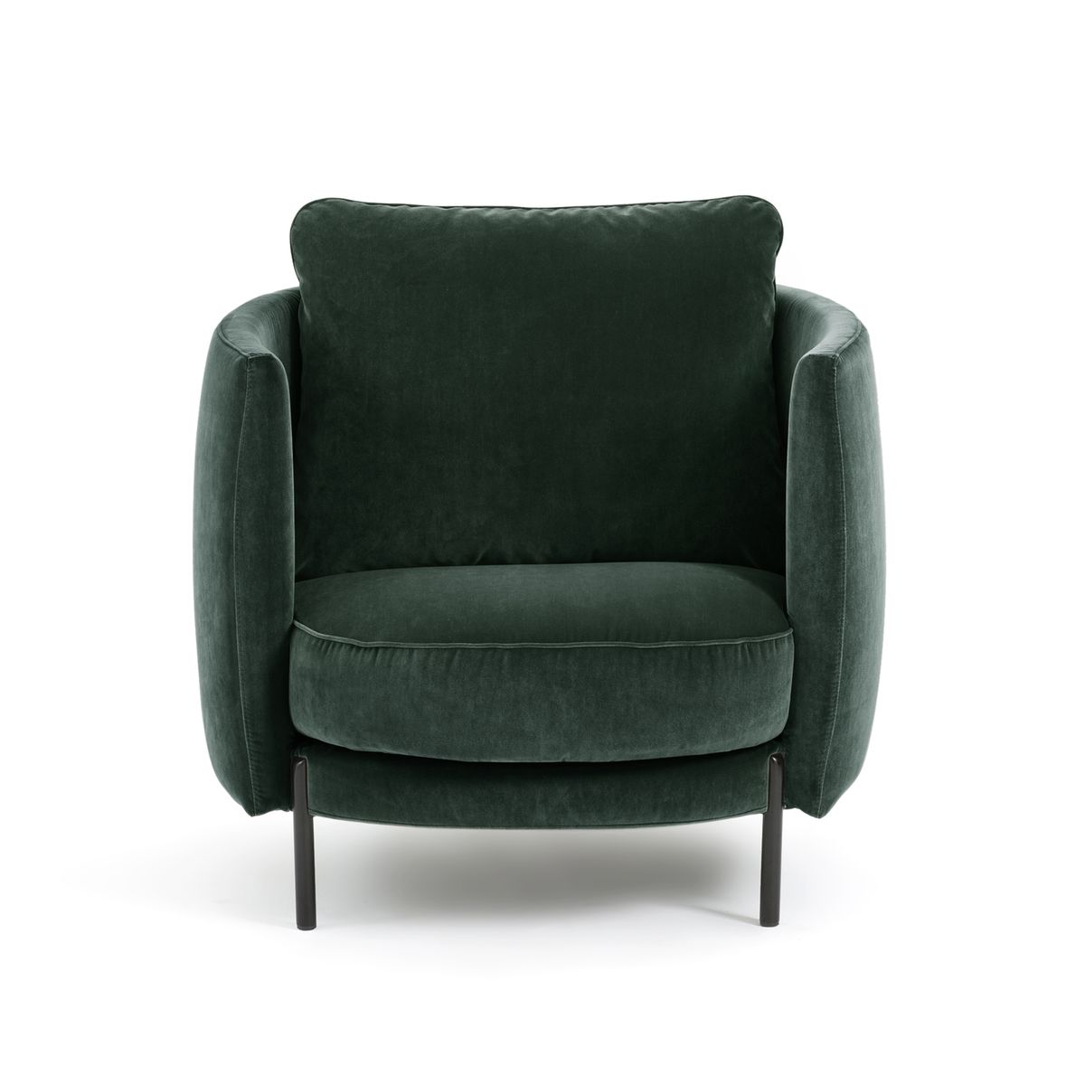 Fauteuil velours, Arcus design E. Gallina