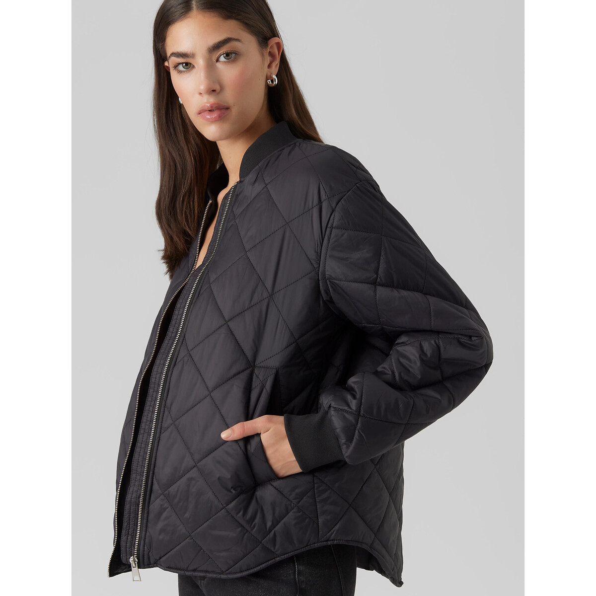 Куртка Стеганая короткая на молнии XL черный LaRedoute, размер XL - фото 2