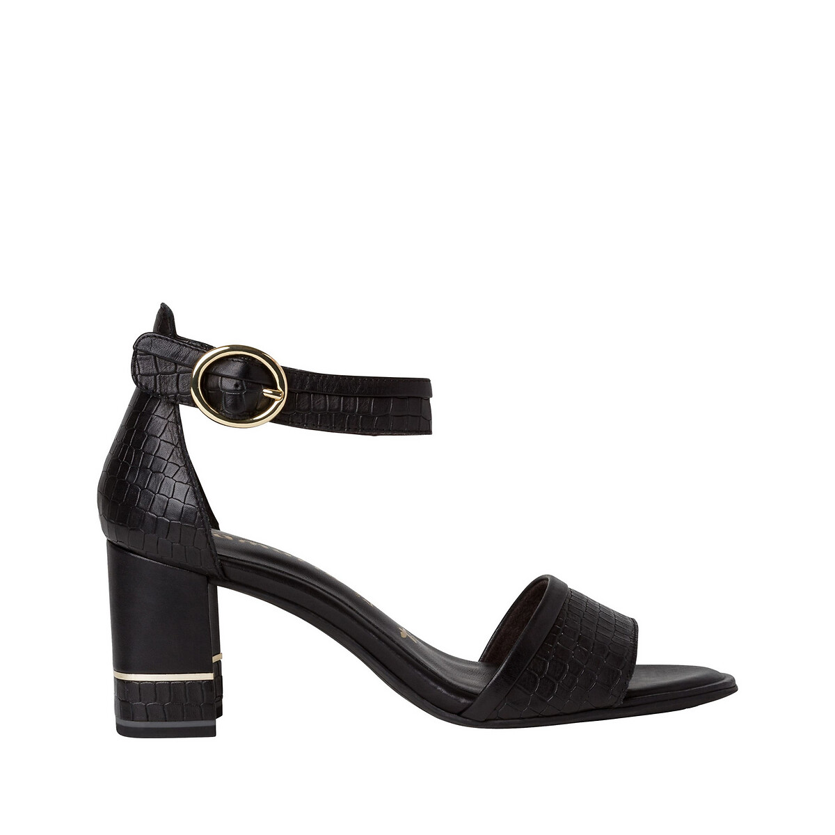 

Босоножки LaRedoute, Черный, Из кожи DAlina 39 черный