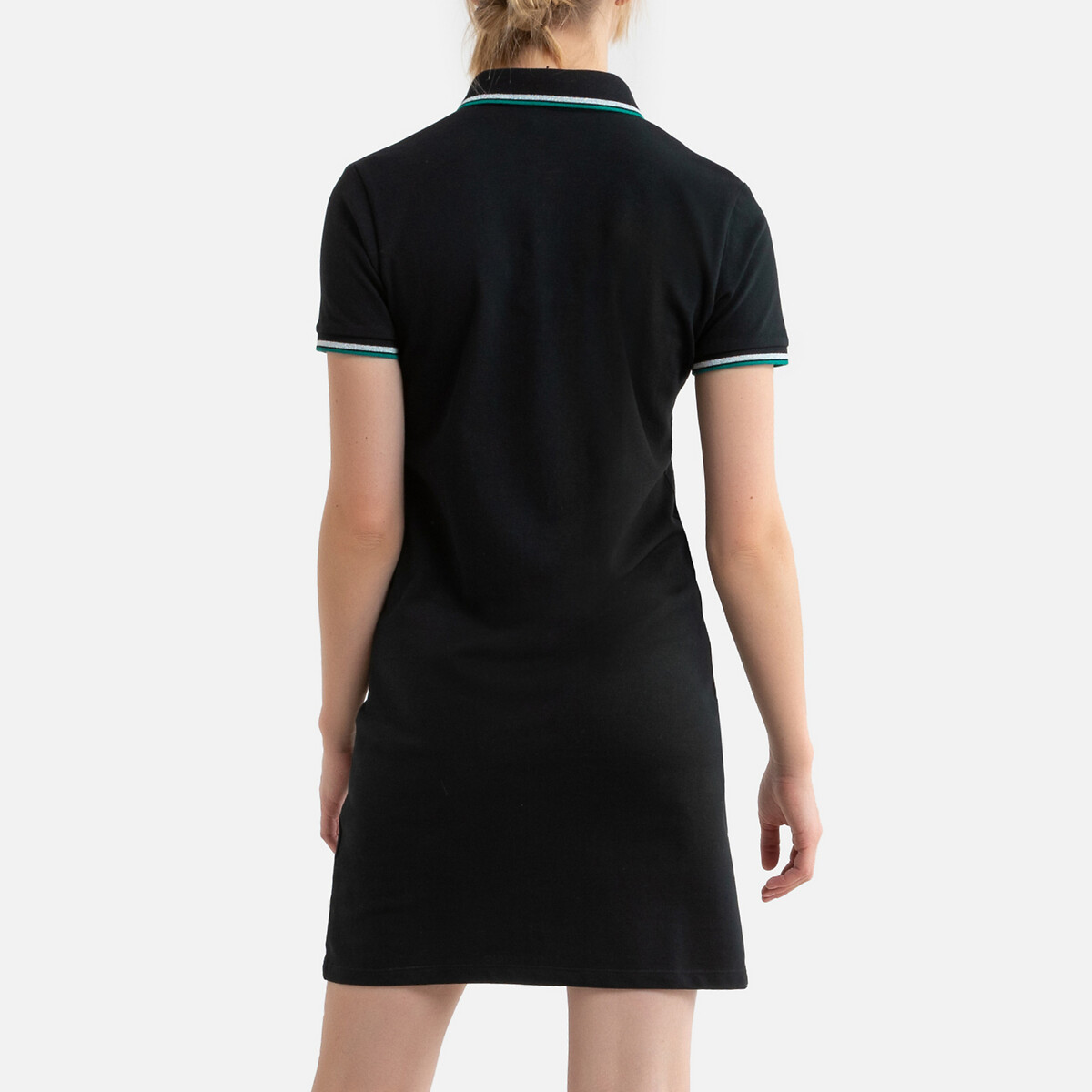 Платье-поло LaRedoute С короткими рукавами M черный, размер M - фото 4