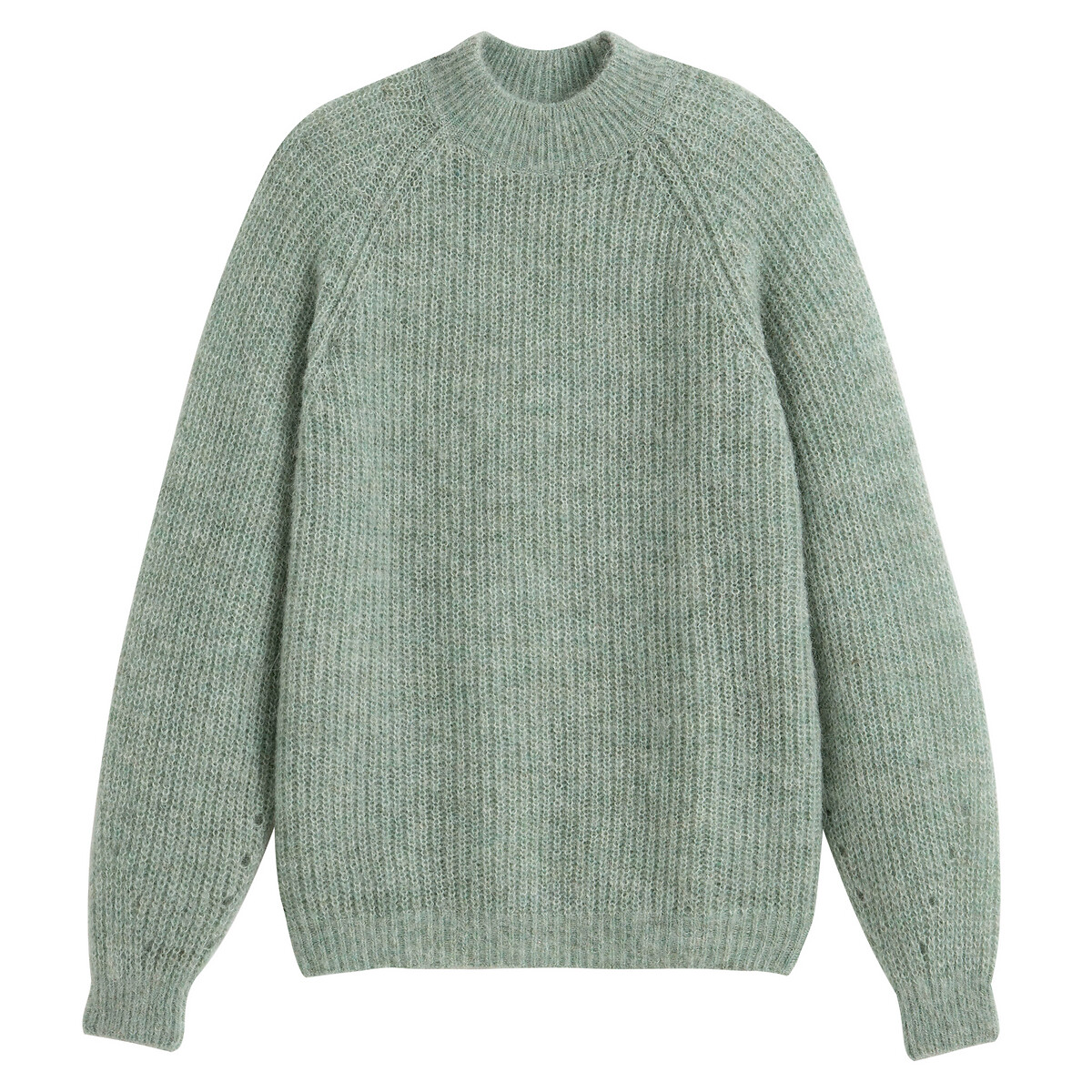 Пуловер La Redoute С воротником-стойкой из альпаки XL зеленый, размер XL - фото 5