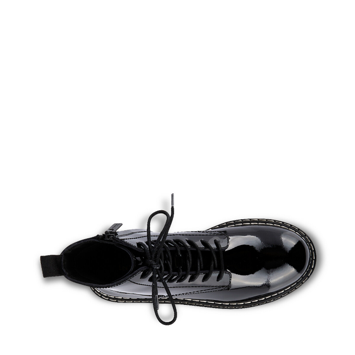 Ботинки LaRedoute Из кожи на шнуровке Reine 39 черный, размер 39 - фото 3
