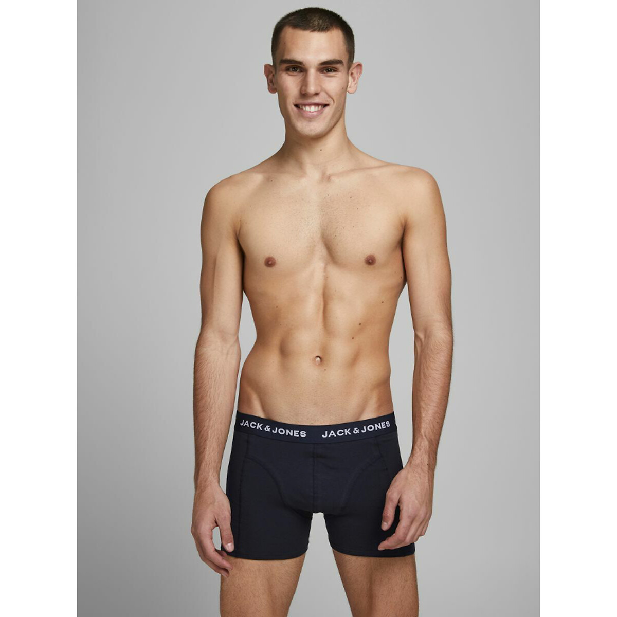 

Комплект из двух трусов-боксеров из JACK & JONES, Синий, Биохлопка M синий