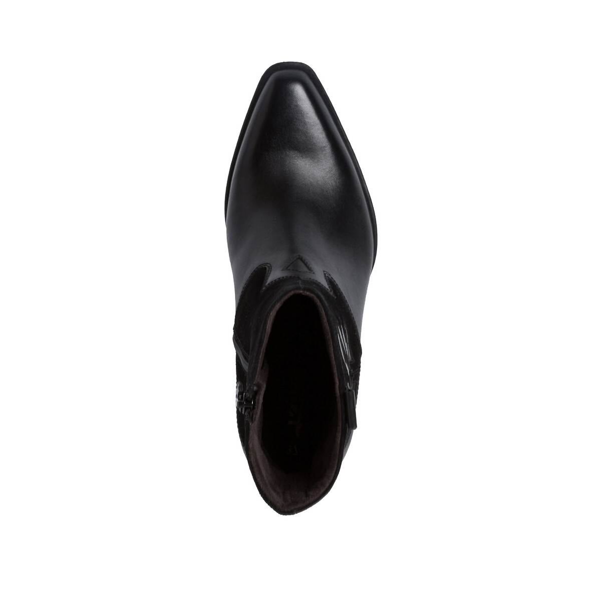 Ботинки LaRedoute С острым носком и скошенным каблуком 36 черный, размер 36 - фото 3