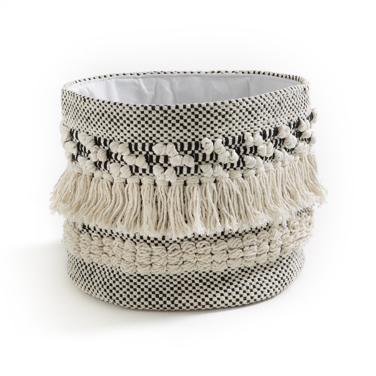 Image of LIKLIM Kilim-Style Woven Cotton Basket