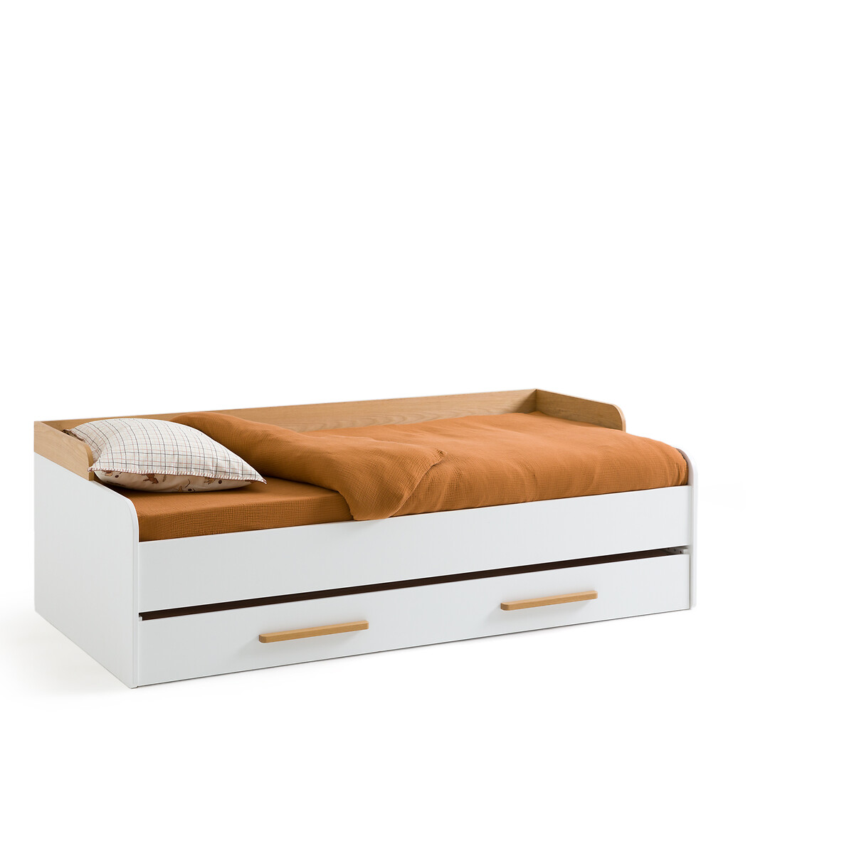 Кровать-кушетка LaRedoute Раздвижная с основанием Arturo 90 x 190 см белый, размер 90 x 190 см - фото 2