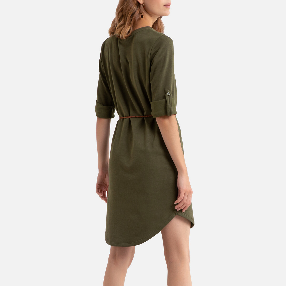 Платье La Redoute Короткое рукава 34 с завязками XS зеленый, размер XS - фото 4