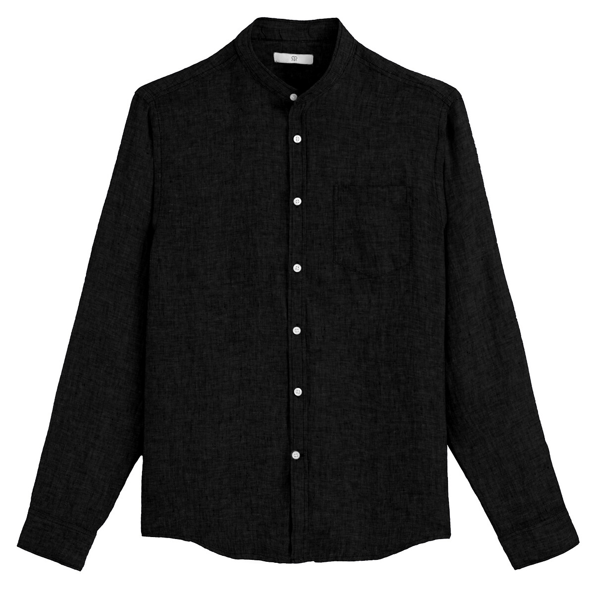 

Рубашка La Redoute, Черный, С воротником-стойкой с длинными рукавами из льна 37/38 черный