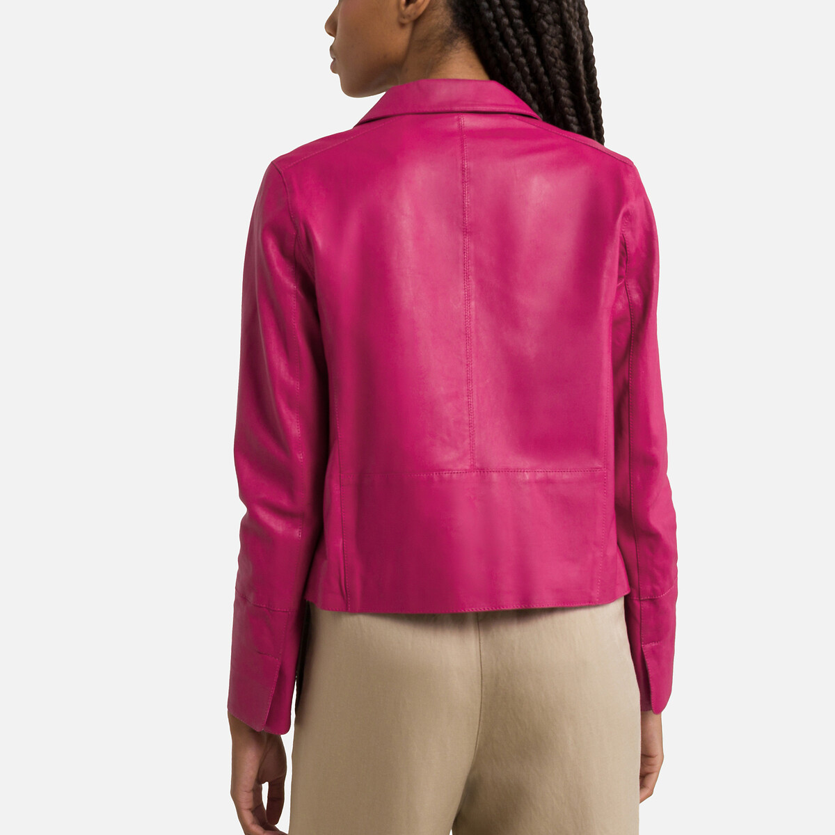 Куртка Укороченная на пуговицах LESLIE S розовый LaRedoute, размер S - фото 4