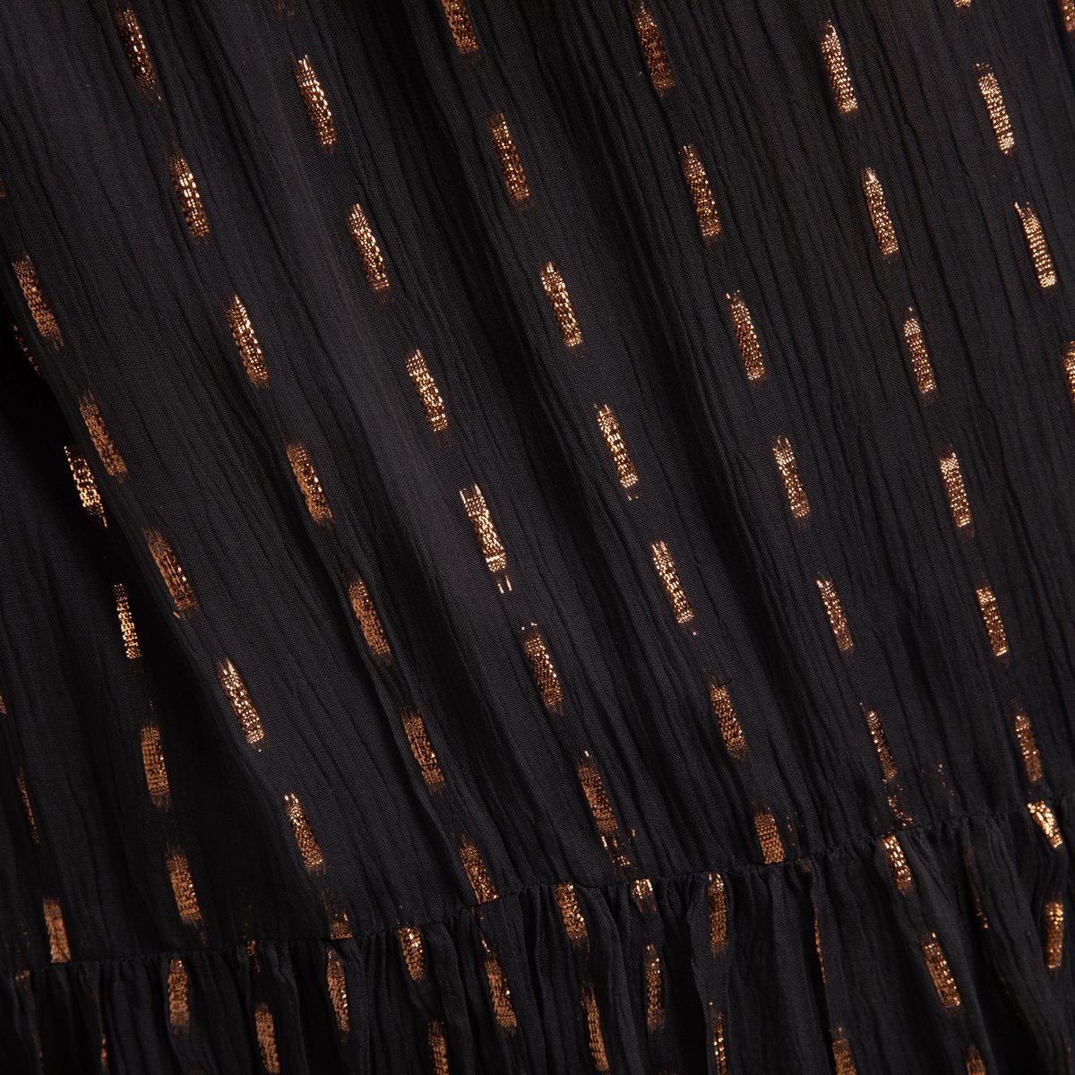 Платье La Redoute Из вуали с принтом короткое ESMEE 40 (FR) - 46 (RUS) черный, размер 40 (FR) - 46 (RUS) Из вуали с принтом короткое ESMEE 40 (FR) - 46 (RUS) черный - фото 4