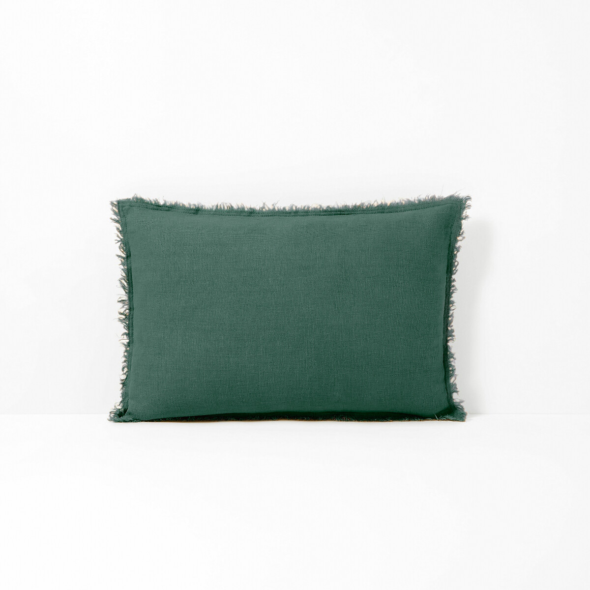 Чехол LaRedoute На подушку 100 лен Linange 50 x 50 см зеленый, размер 50 x 50 см - фото 3