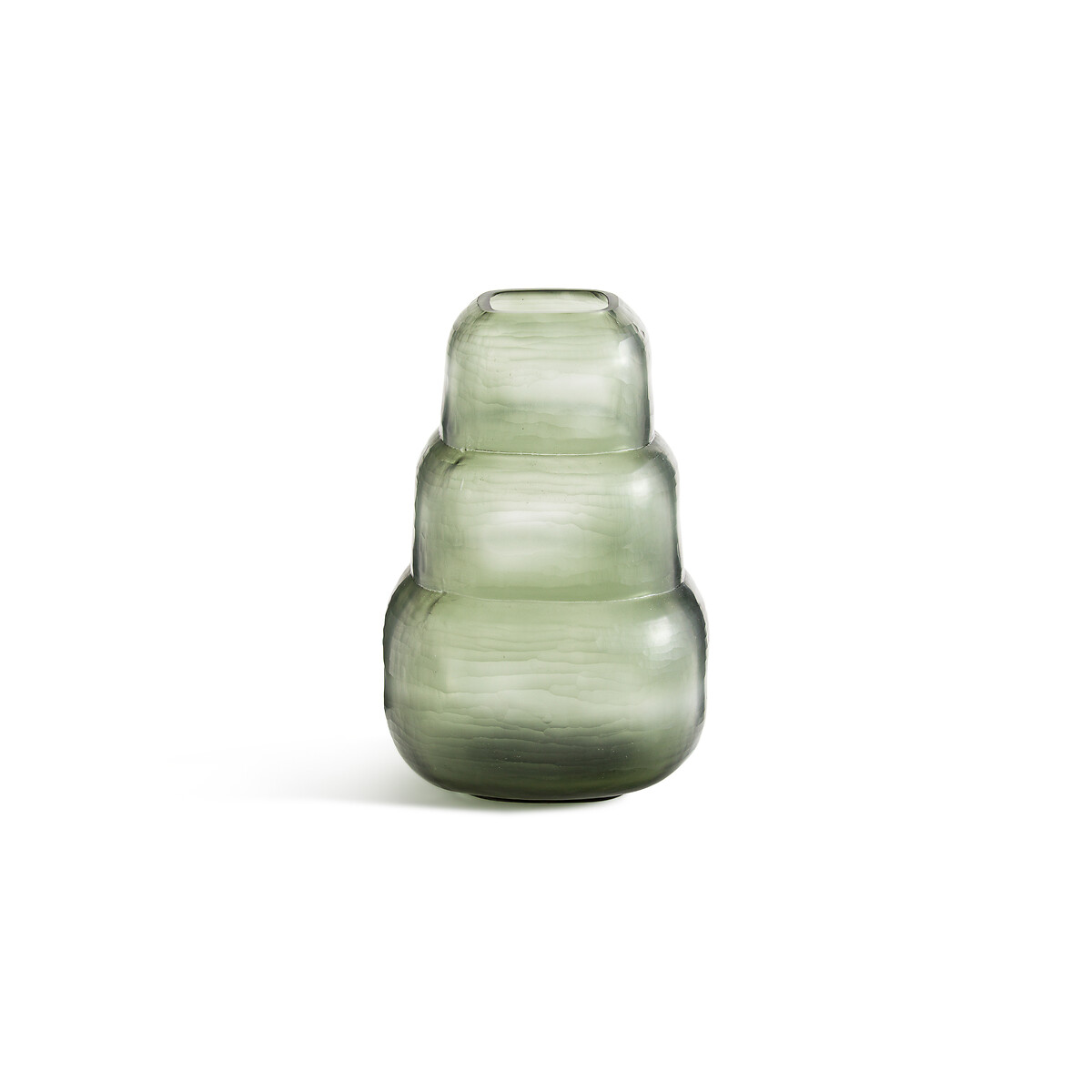Ваза из матового стекла кракле Parilo единый размер зеленый ваза размер h20см катушка серый стекло