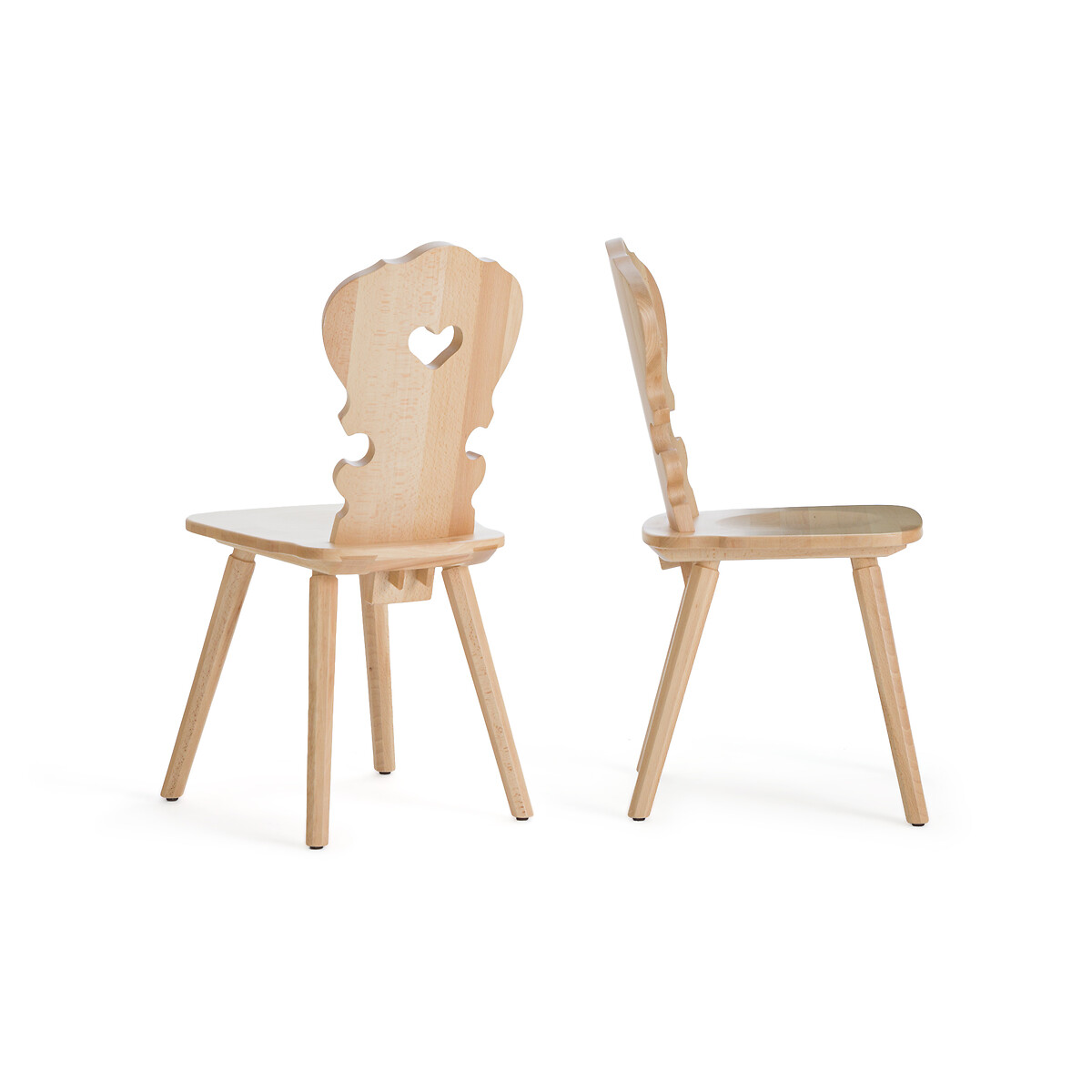 Комплект из двух стульев из Массива бука Arthur единый размер бежевый LaRedoute - фото 2
