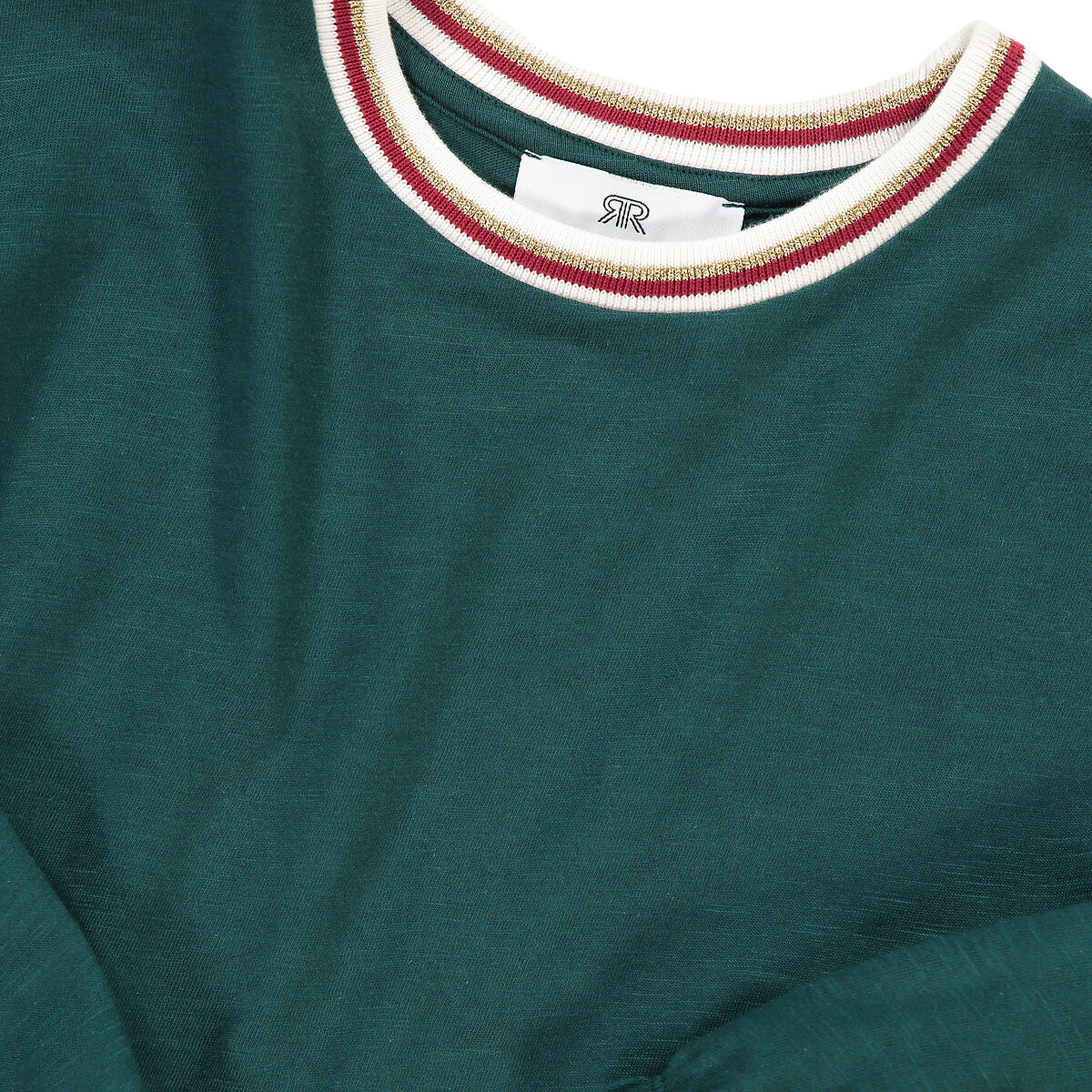Платье LaRedoute С круглым воротником и длинными рукавами 3-12 лет 4 года - 102 см зеленый, размер 4 года - 102 см - фото 5