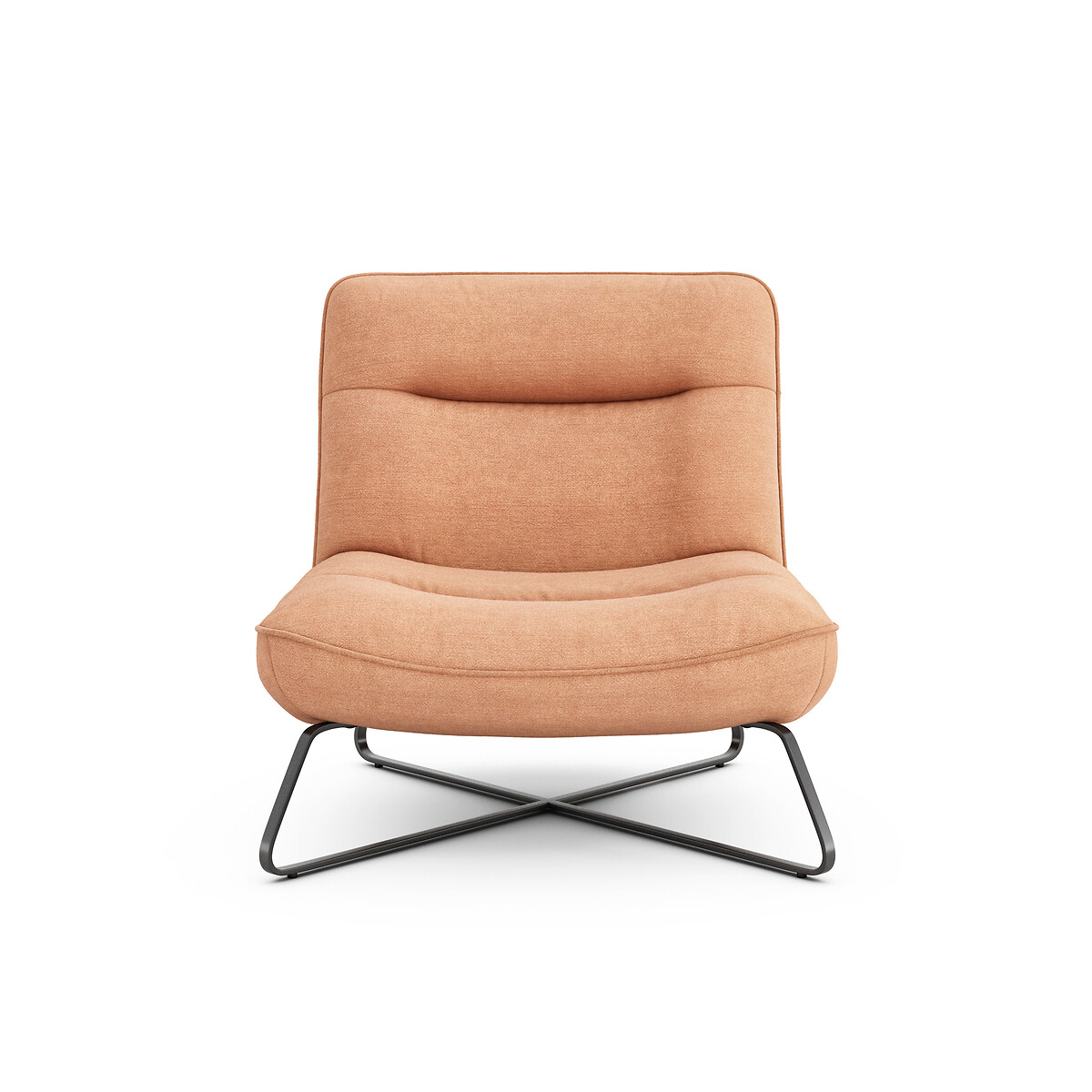 Кресло La Redoute Из ткани из хлопка и льна Helma единый размер оранжевый - фото 2