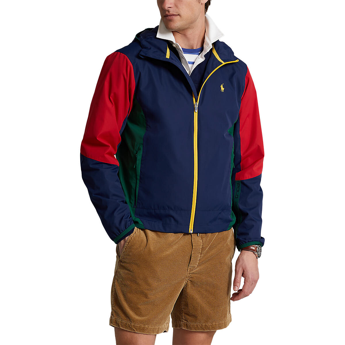 Куртка POLO RALPH LAUREN Куртка На молнии с капюшоном Windbreaker S разноцветный, размер S