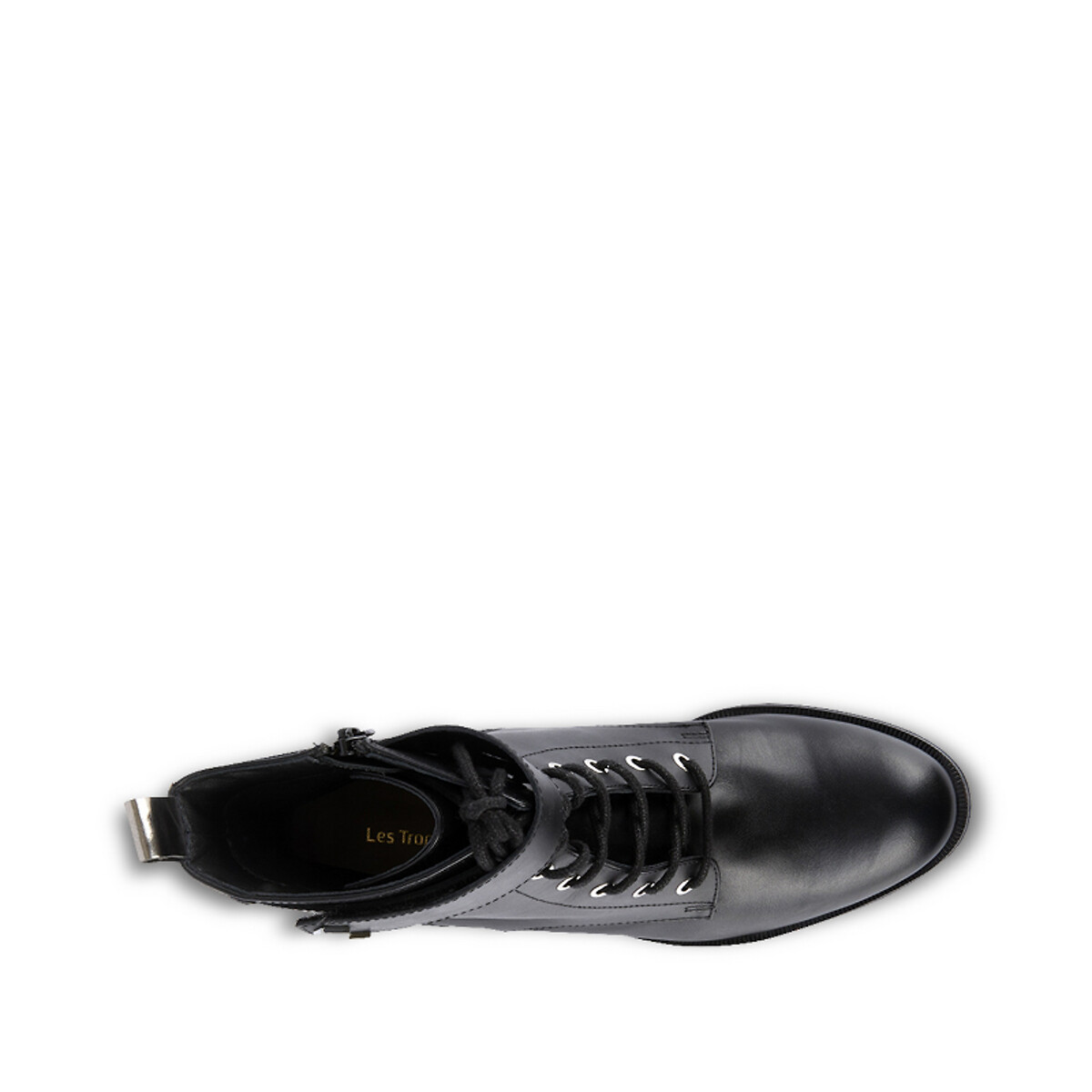 Ботинки LaRedoute Из кожи на шнуровке Lucile 36 черный, размер 36 - фото 3