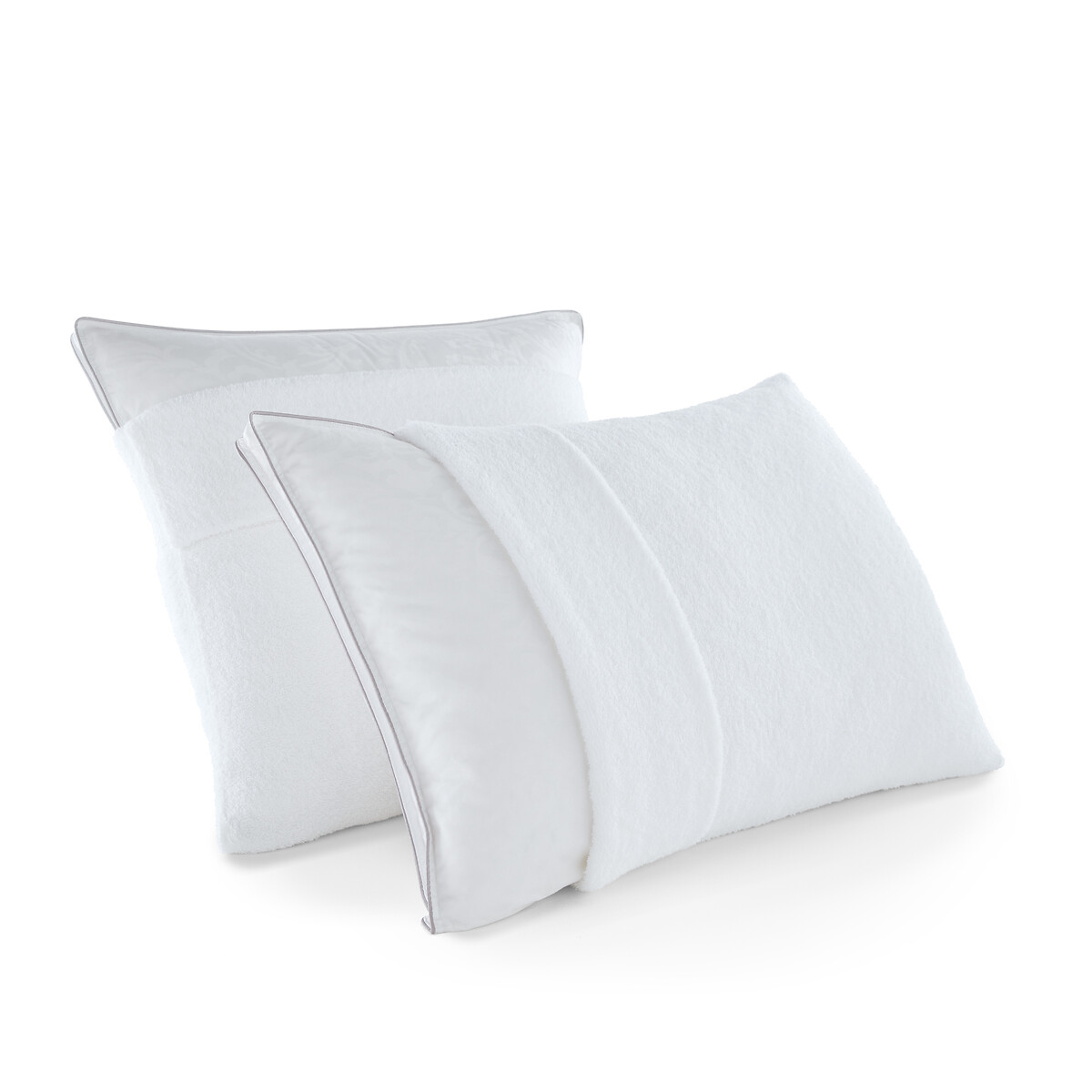 Чехол Защитный на подушку из махровой ткани 100 хлопок 50 x 70 см белый