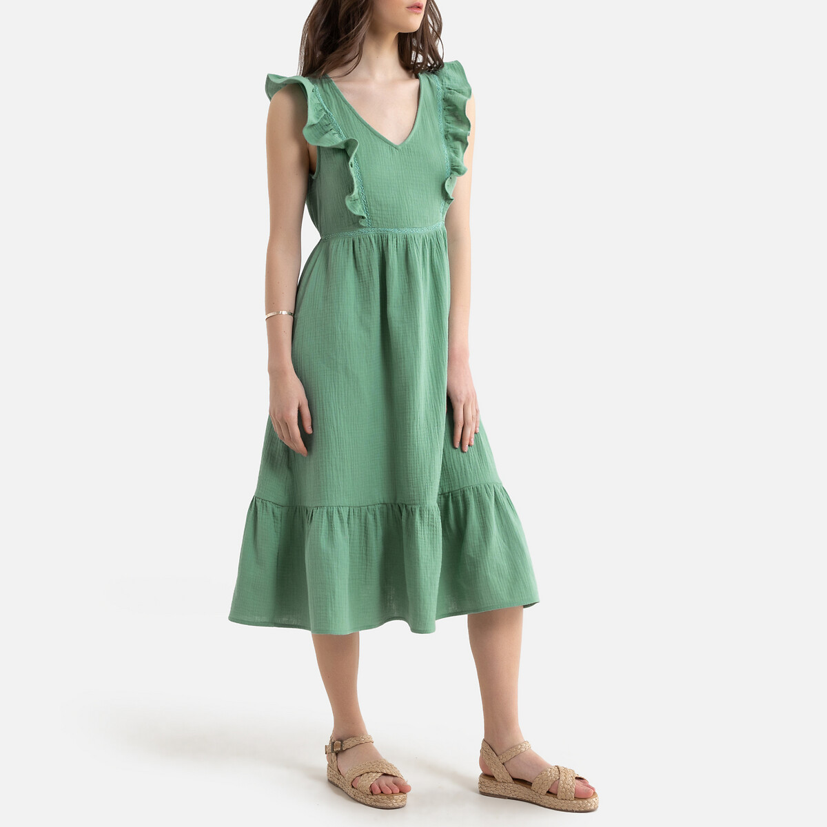 Платье LaRedoute Без рукавов GALANT M зеленый, размер M - фото 1