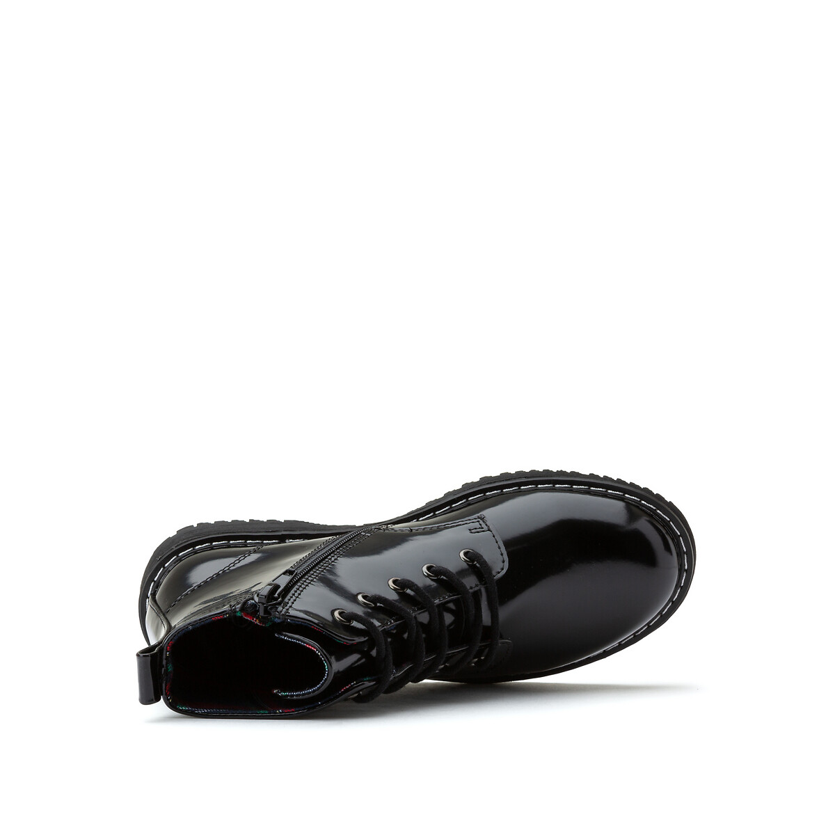 Ботинки LaRedoute Лакированные 26-39 37 черный, размер 37 - фото 4