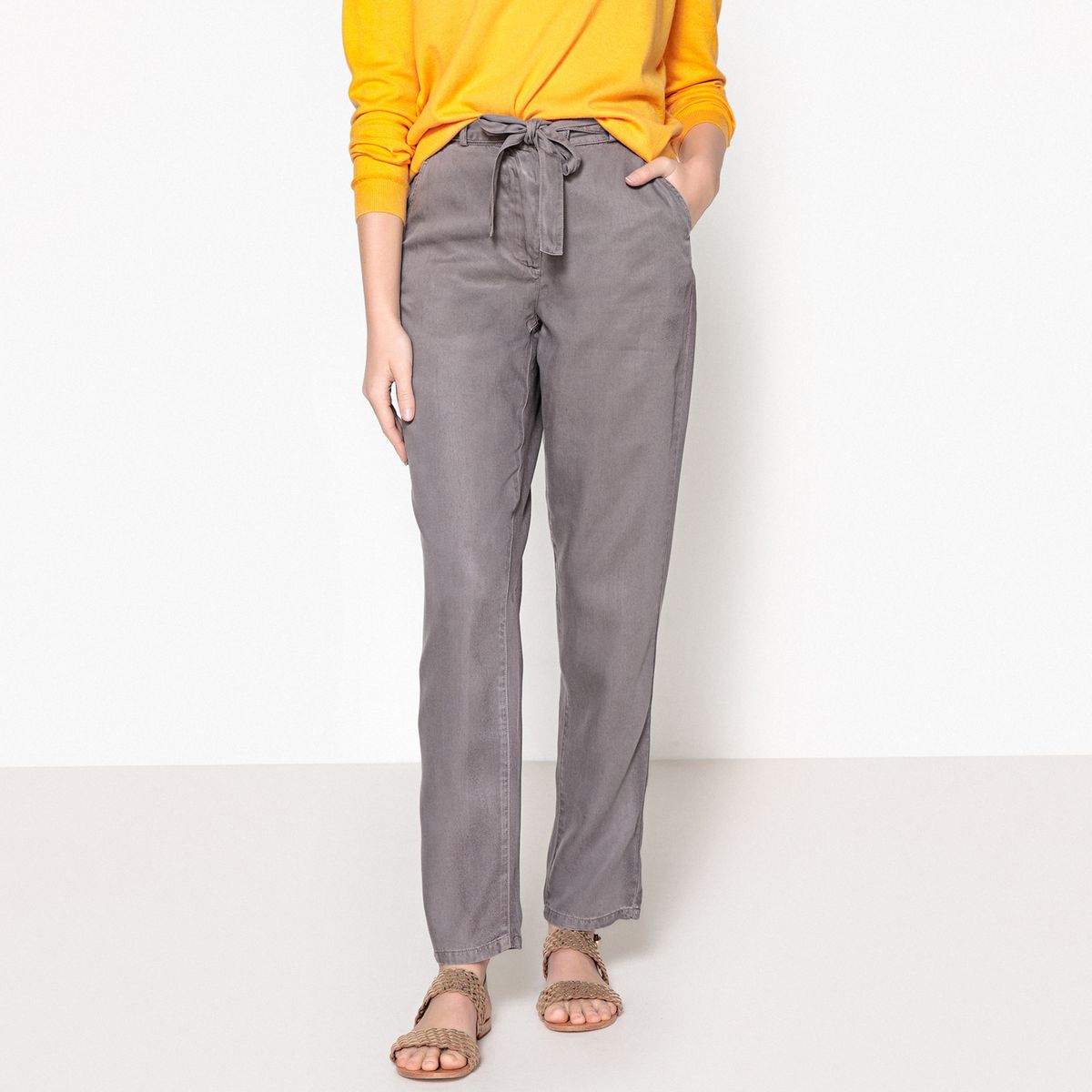 Pantalon large droit