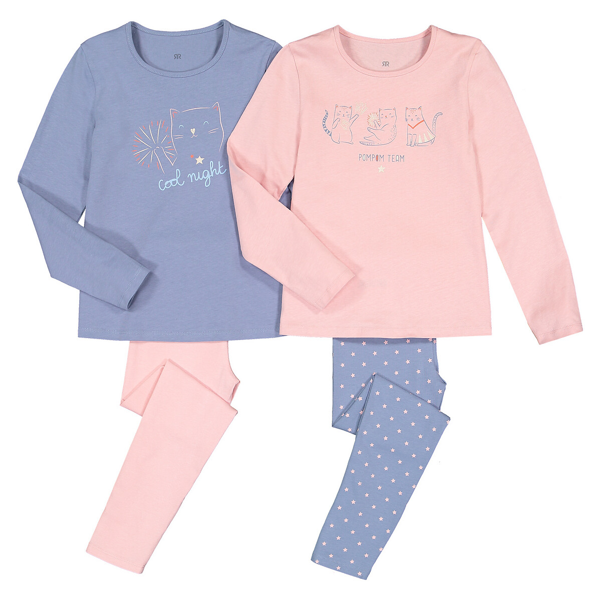 

Комплект из 2 пижам из La Redoute, Розовый, Биохлопка 3-12 лет 10 лет - 138 см розовый
