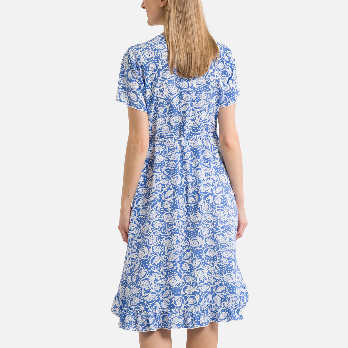 Платье С принтом L синий LaRedoute, размер L - фото 4